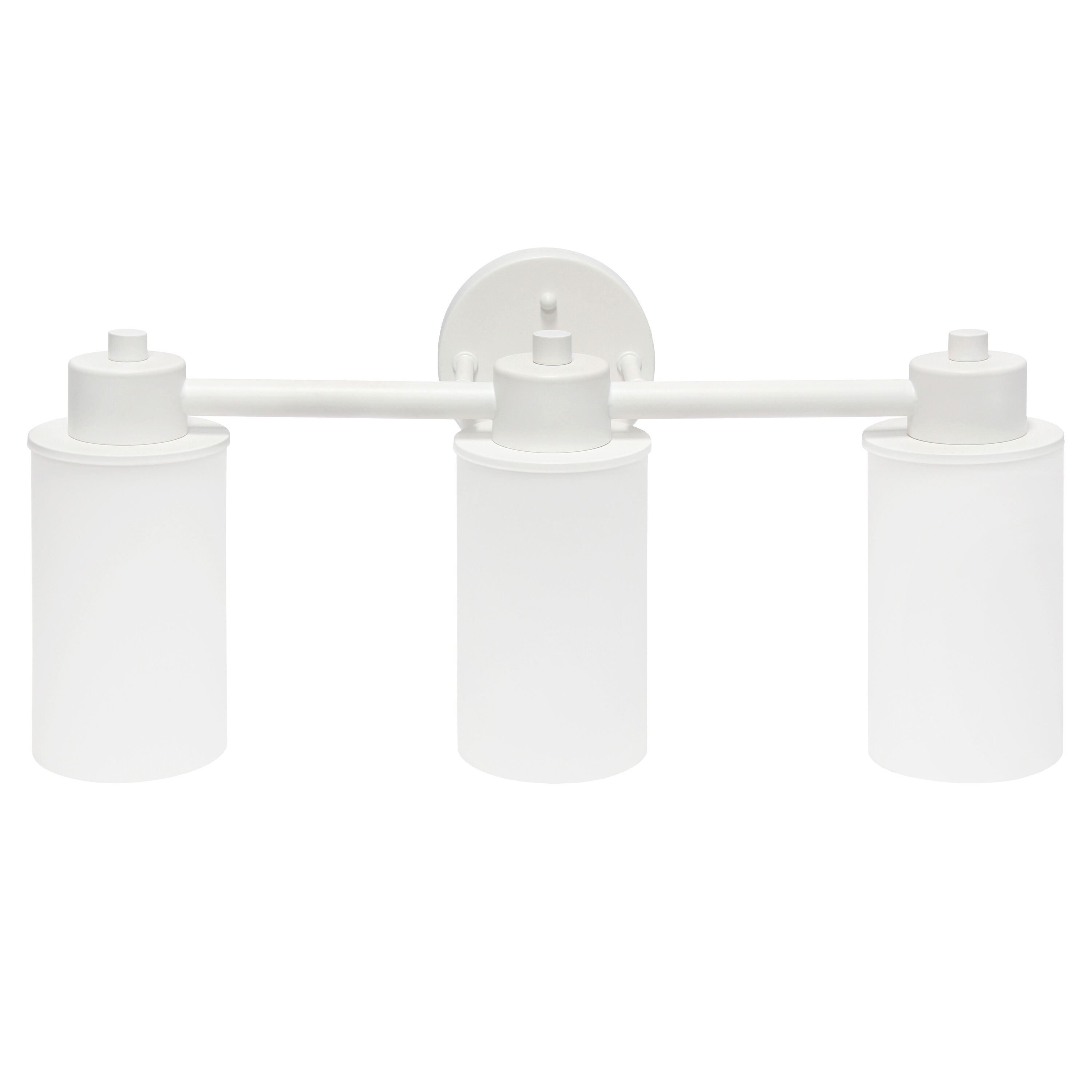 Lalia Home LHV-1004-WH Essentix 6.5-in 3 -Light White Modern/contemporary Vanity light