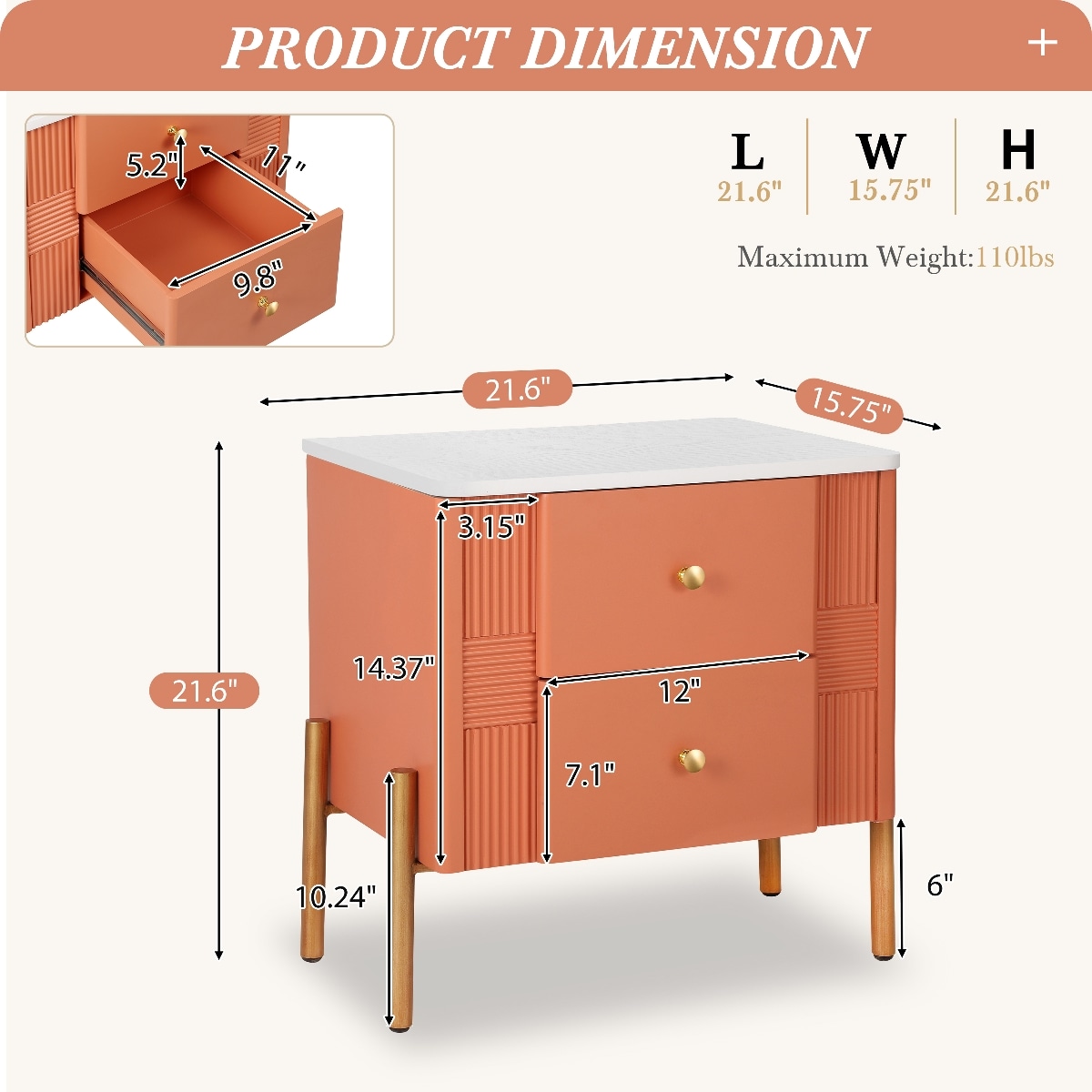 Loheer N761P285710G nightstands - View #2