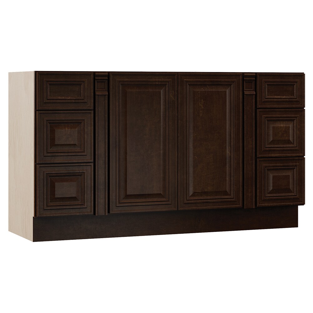 VILLA BATH by RSI LVB54M-JAV Monroe 50-in Java Bathroom Vanity Base Cabinet without Top