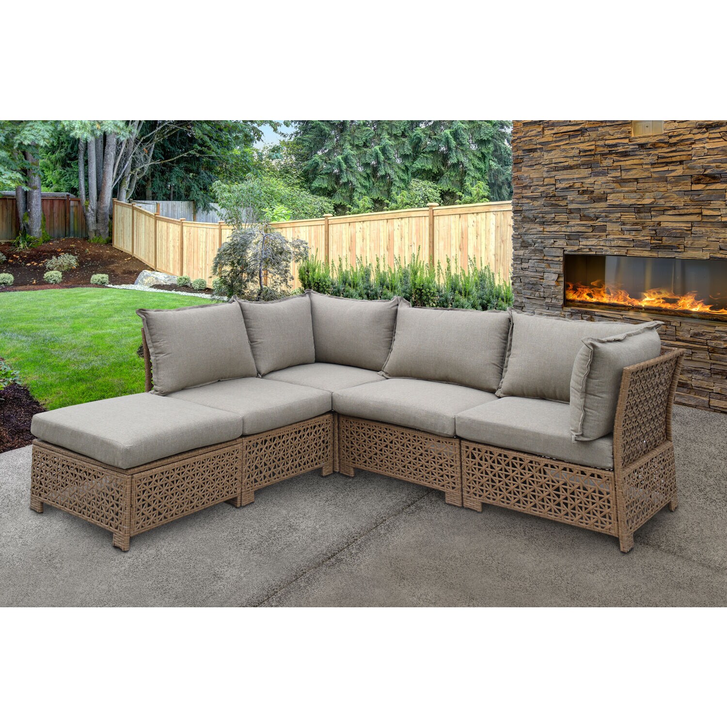 Mod Furniture EMMA5PC-TAN Patio-Dining-Sets - View #14