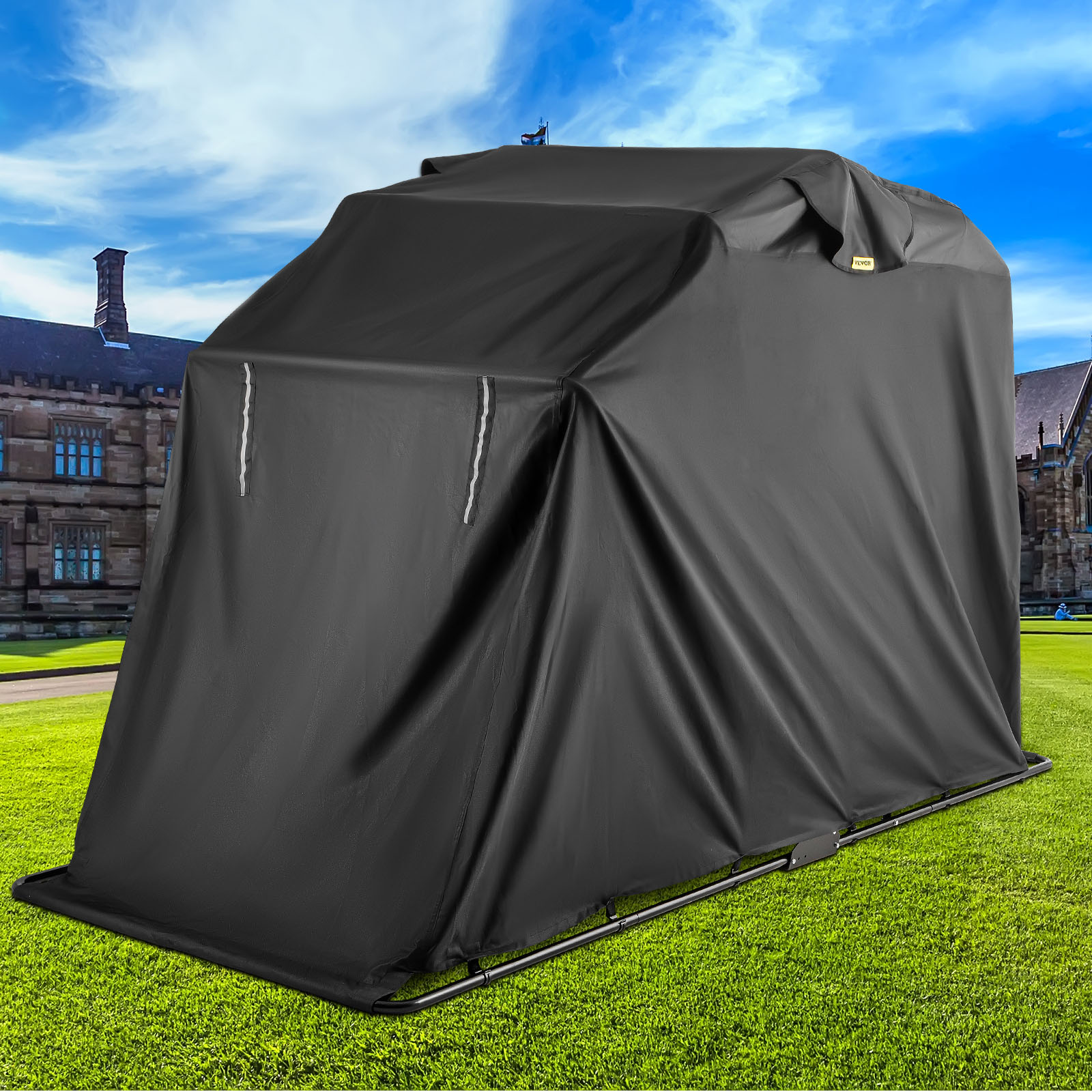 VEVOR Motorcycle Shelter Shed Strong Frame Motorbike Garage Waterproof  106.3x 41.3x 61 inch Motorbike Cover Tent Scooter Shelter 120055 Hoods for  Vehicles in the Recreational Vehicle Accessories department at