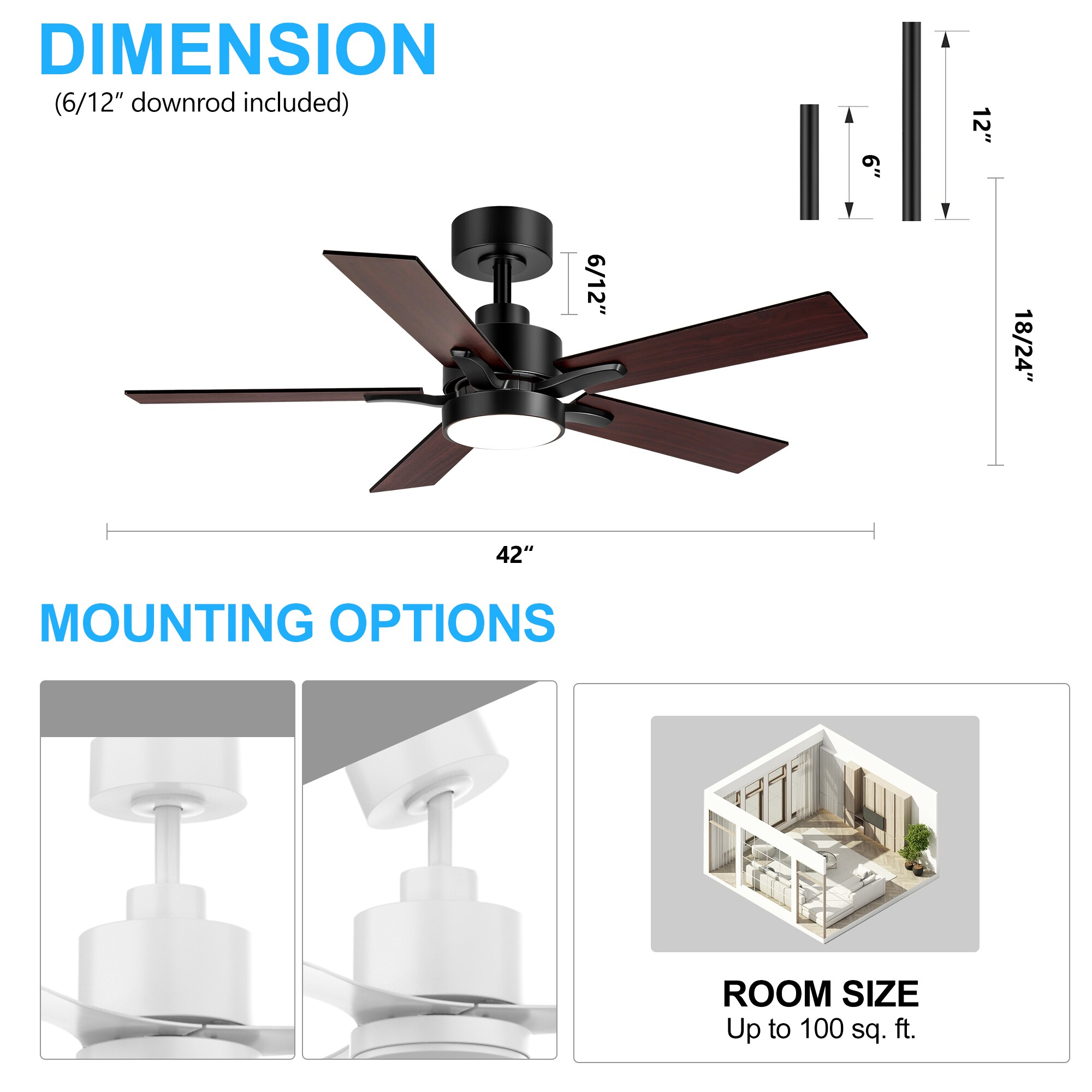 Breezary 33034-BK Ceiling-Fans - View #9