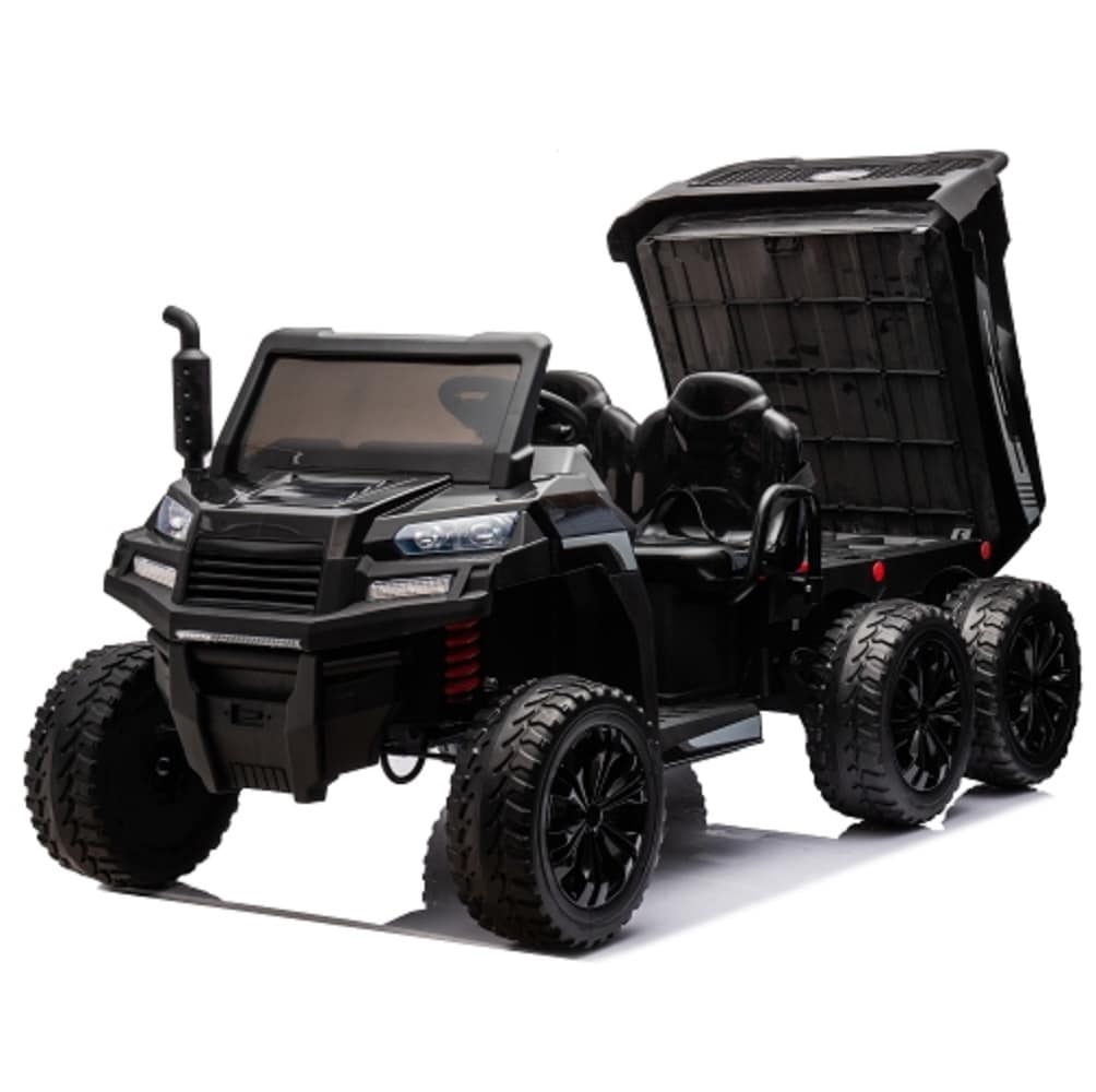 ZAKLOOP WU1396S00005 12-volt Kid Trax 6-wheel UTV with 2 Motors, Black