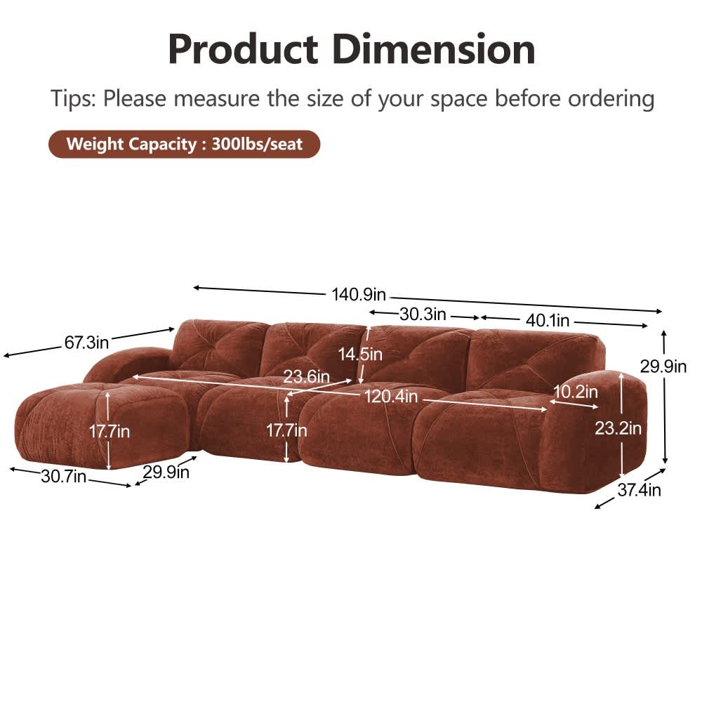 Coolbibila CANTER-SOFA-RED Sofas-Loveseats - View #3