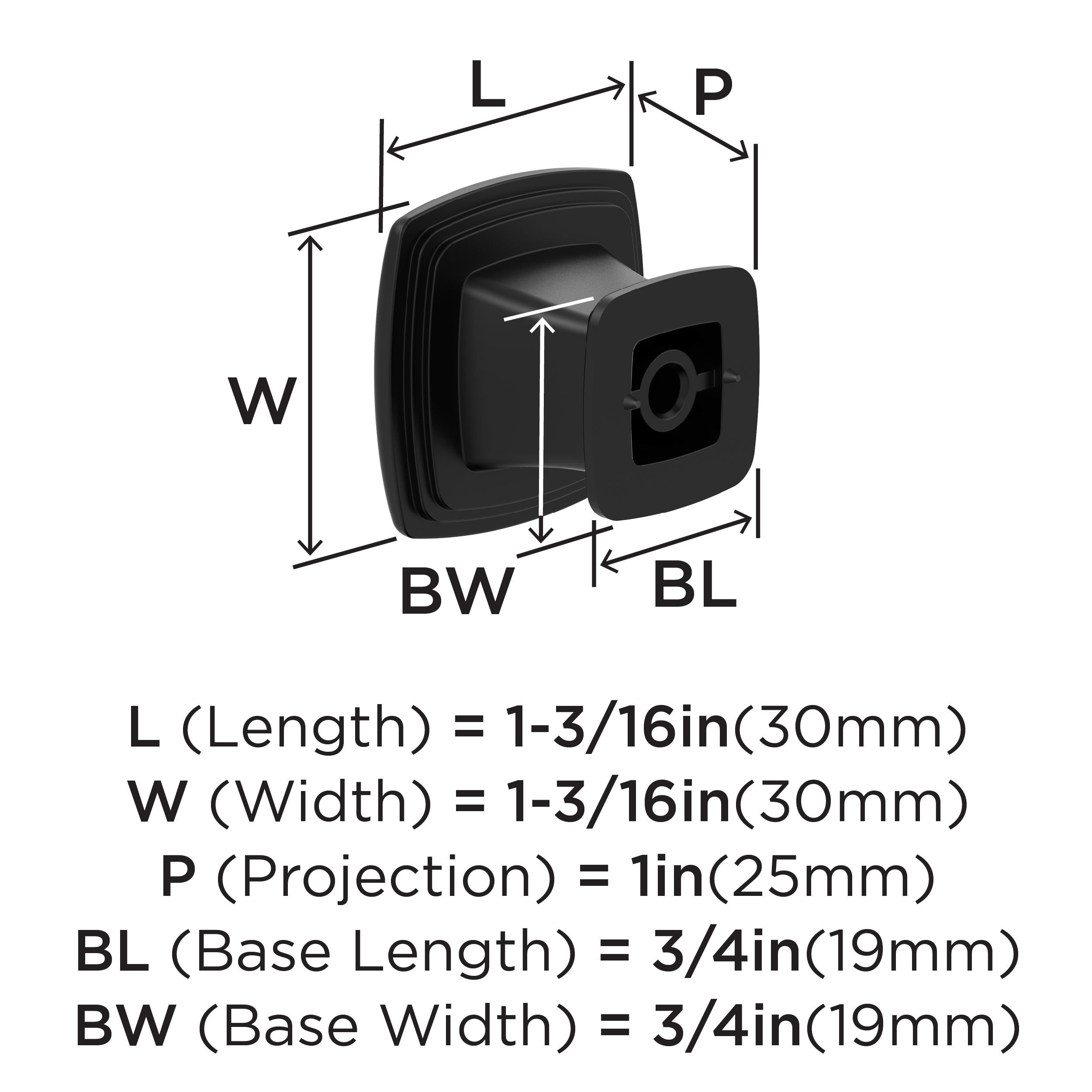 Amerock BP37020MB Cabinet-Knobs - View #4