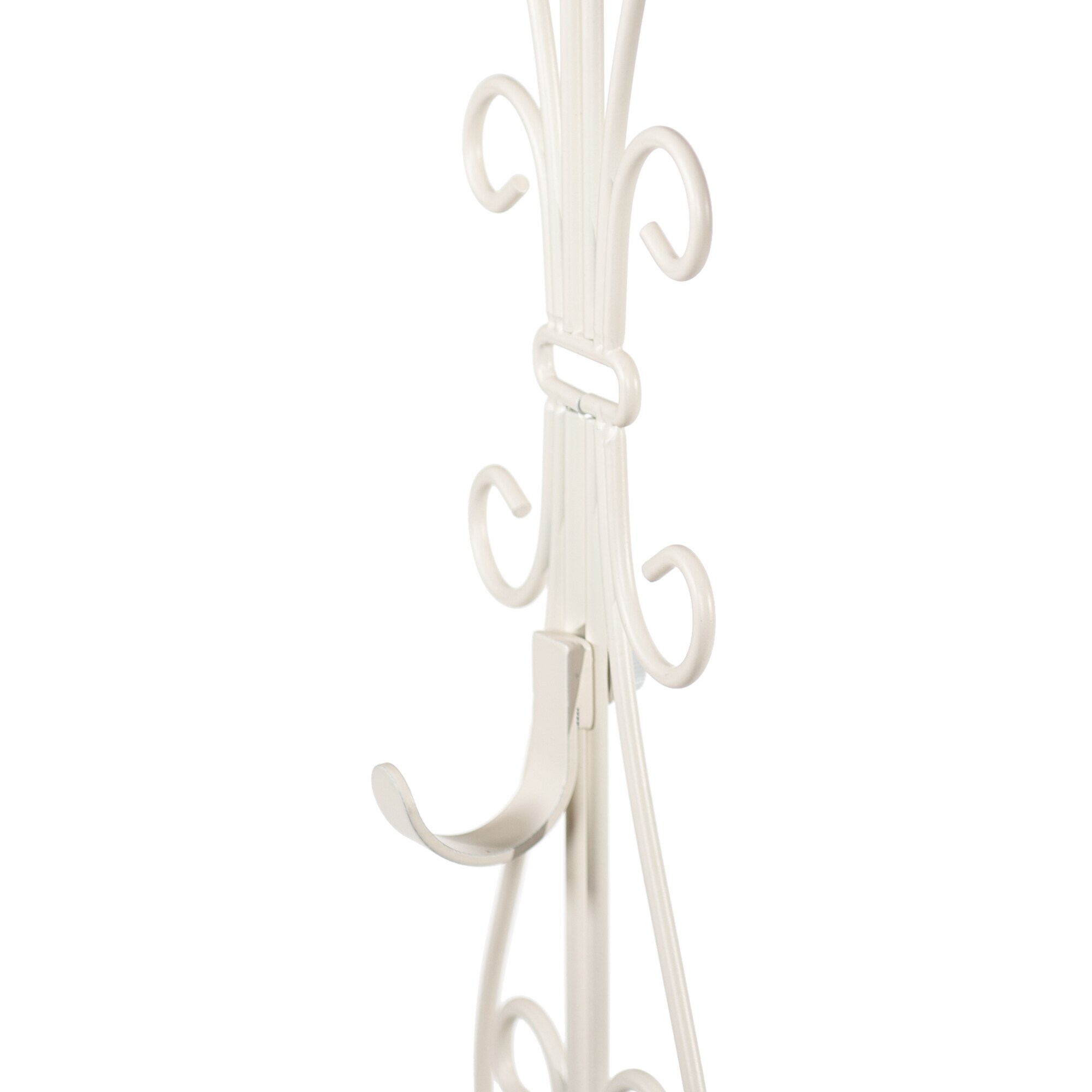 6 White Metal 13.25 Over Door Wreath Hangers, Bulk Buy - Candles4Less