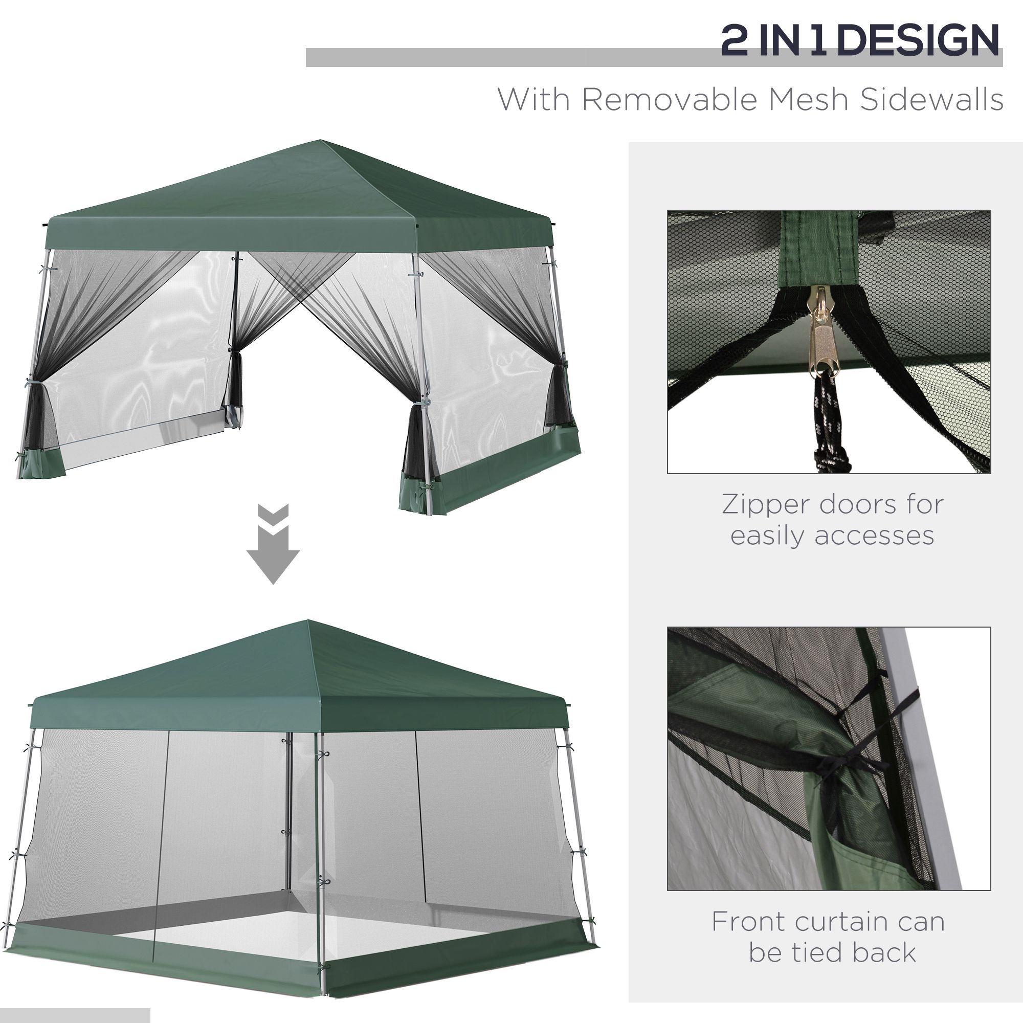 ToolCat BZ2-40-PW Wood-Resin-Gazebos - View #3