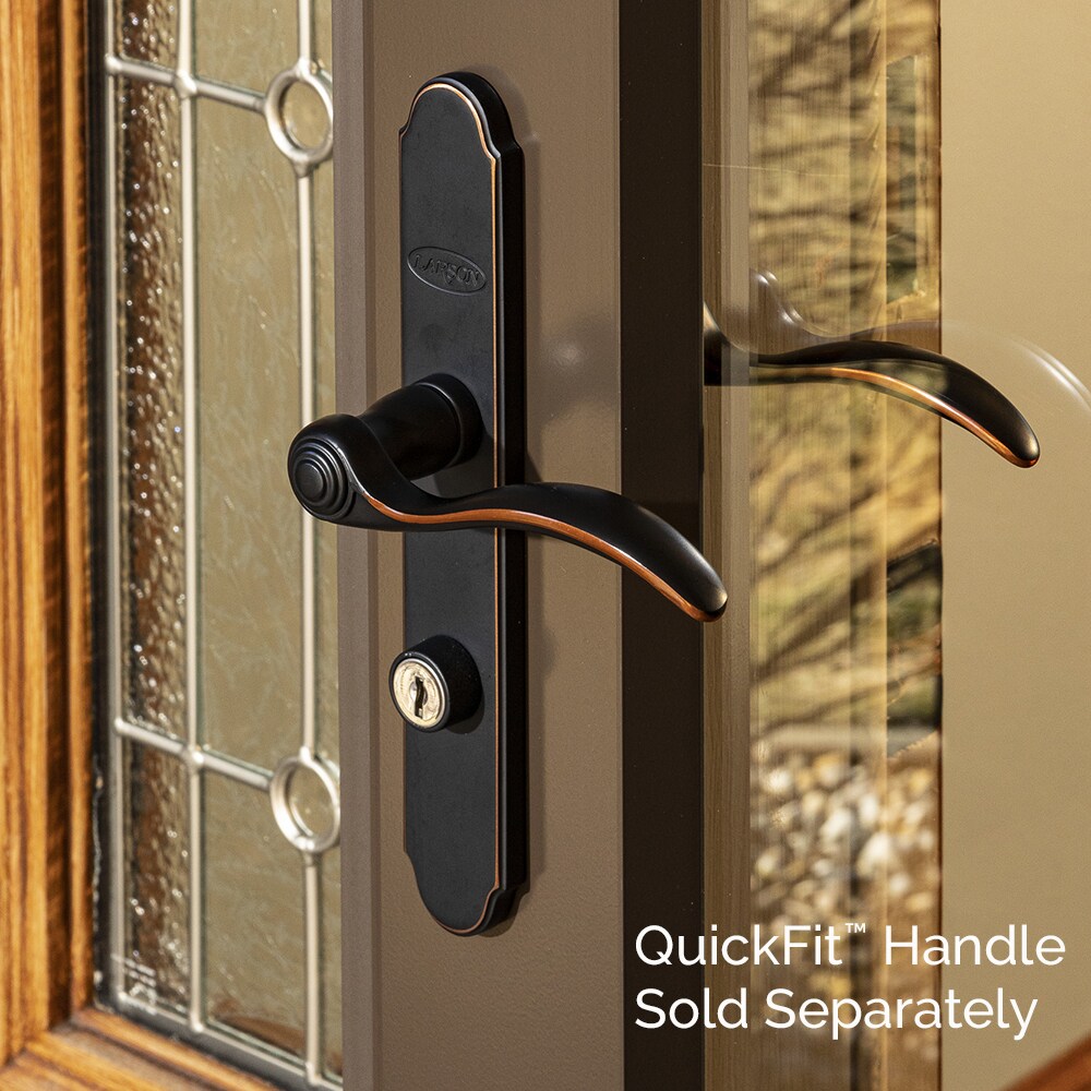 LARSON Quickfit Aged Bronze Storm Door Matching Handleset in the Screen