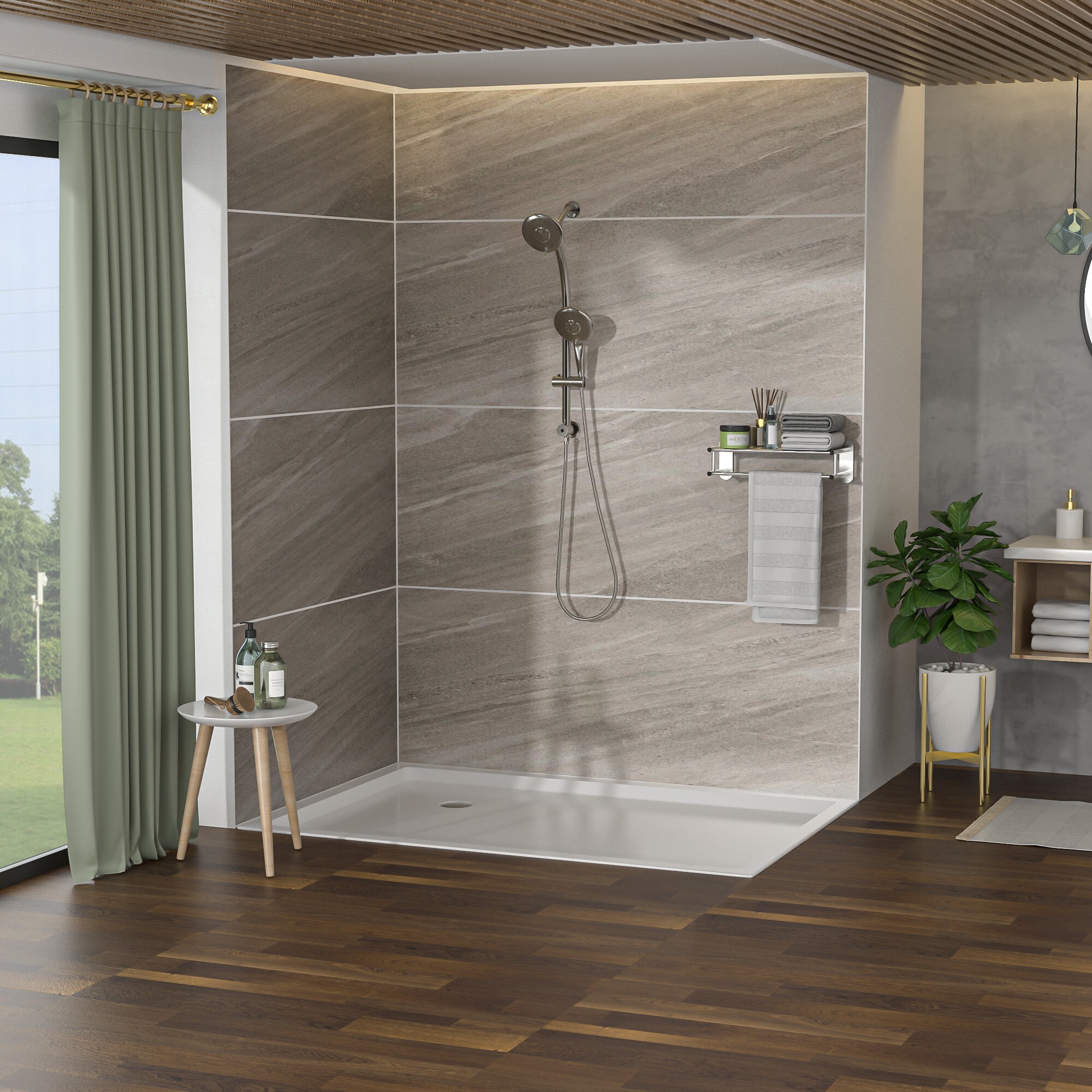 Vanityfus VFH-SLF16002-SS Showerhead-Bar-Panels - View #8