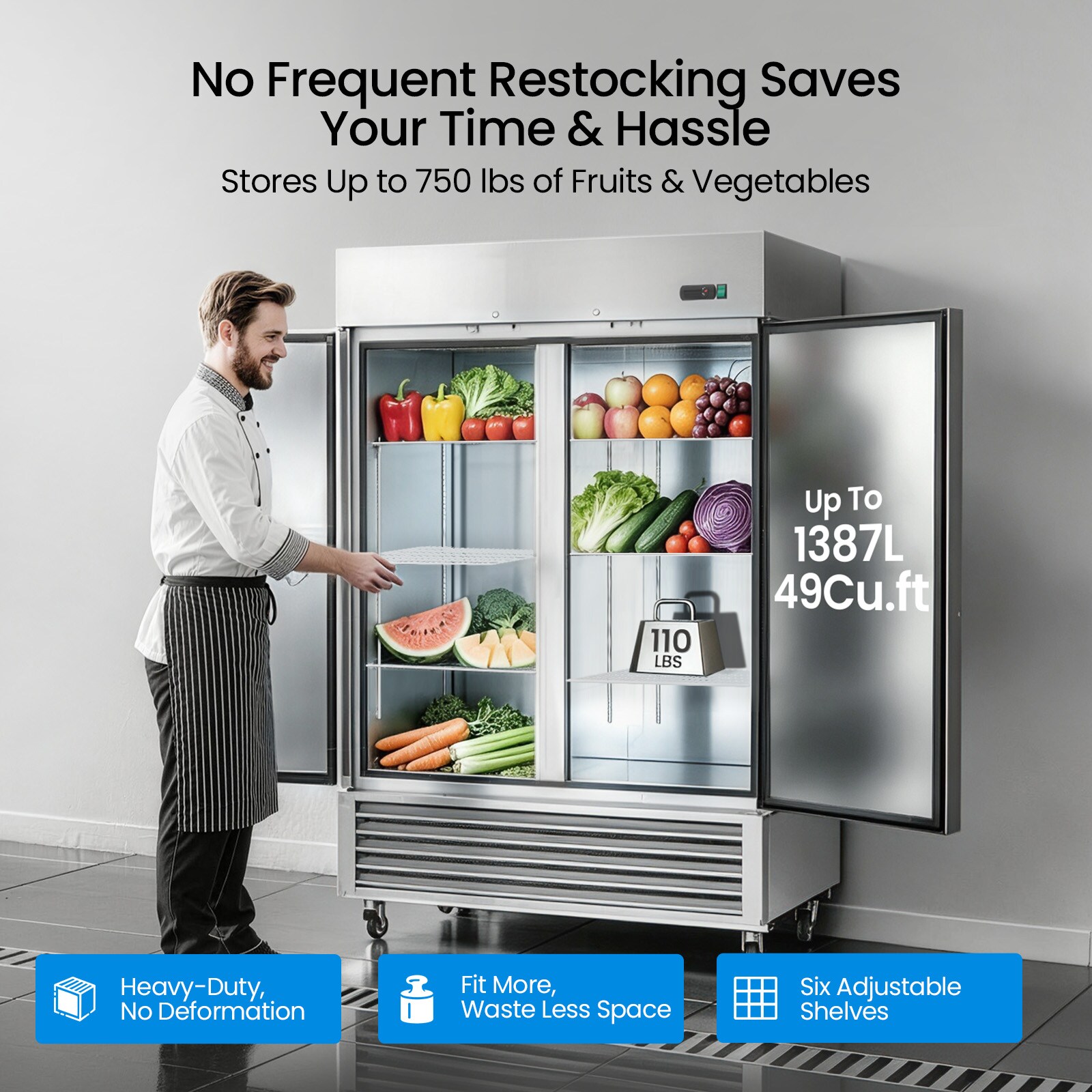  EOR-ST54CRF Commercial-Refrigerators - View #2