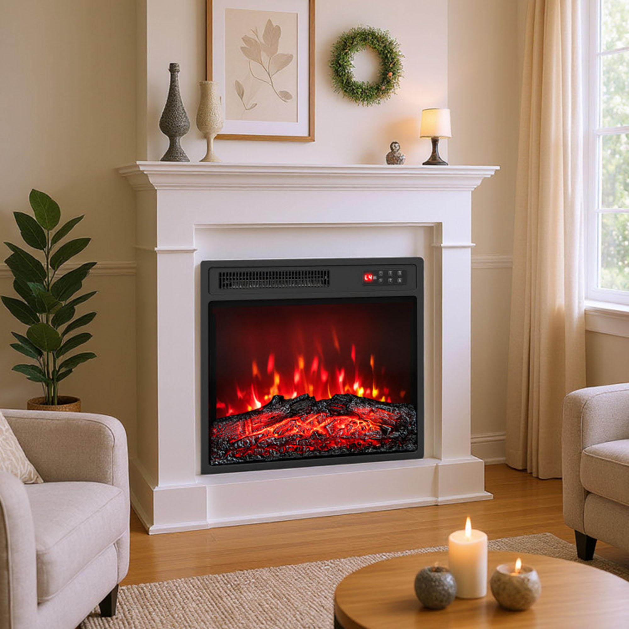Clihome CL-FP10056USBK Electric-Fireplaces - View #8