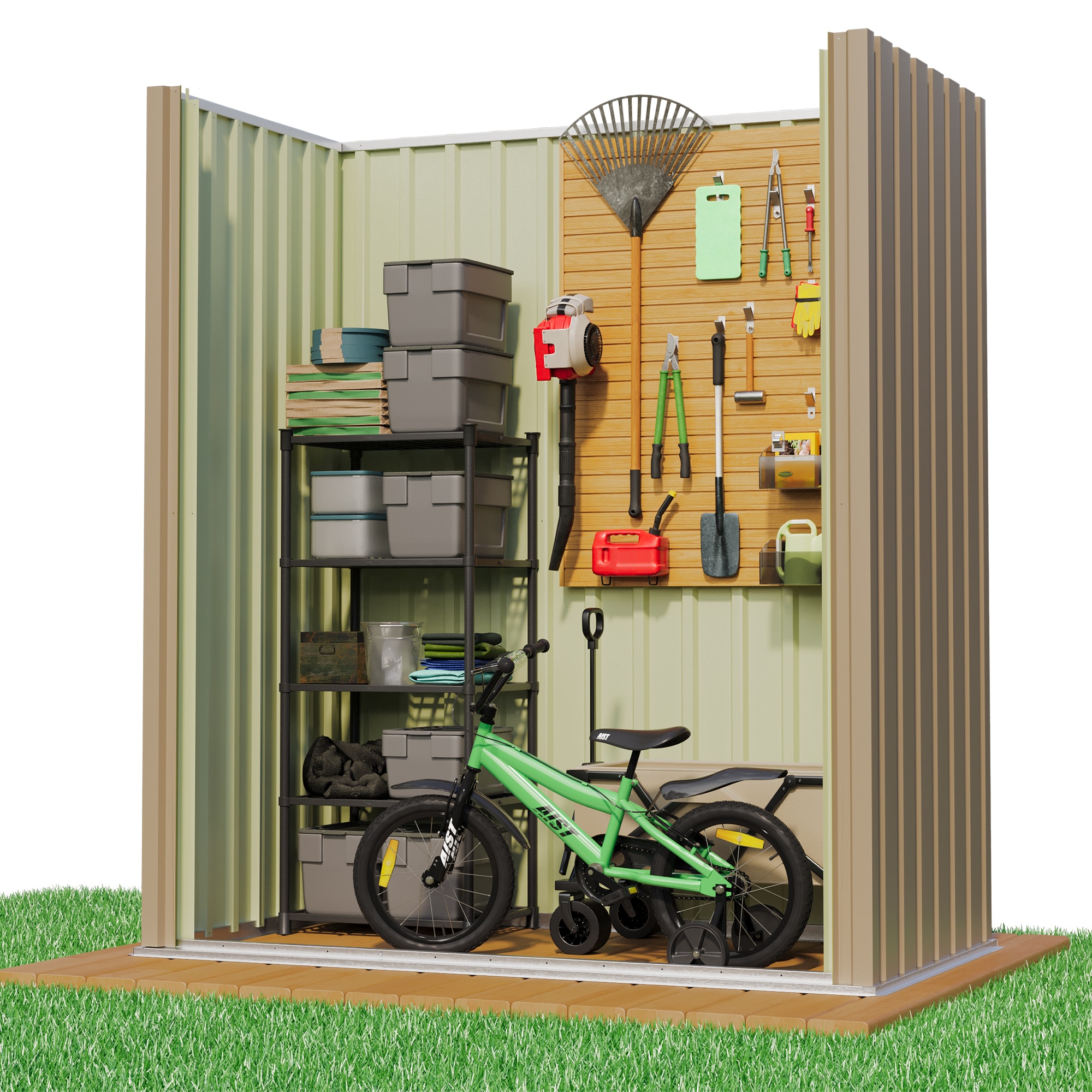 Patiowell WES-PS1053S0BN Metal-Storage-Buildings-Sheds - View #5