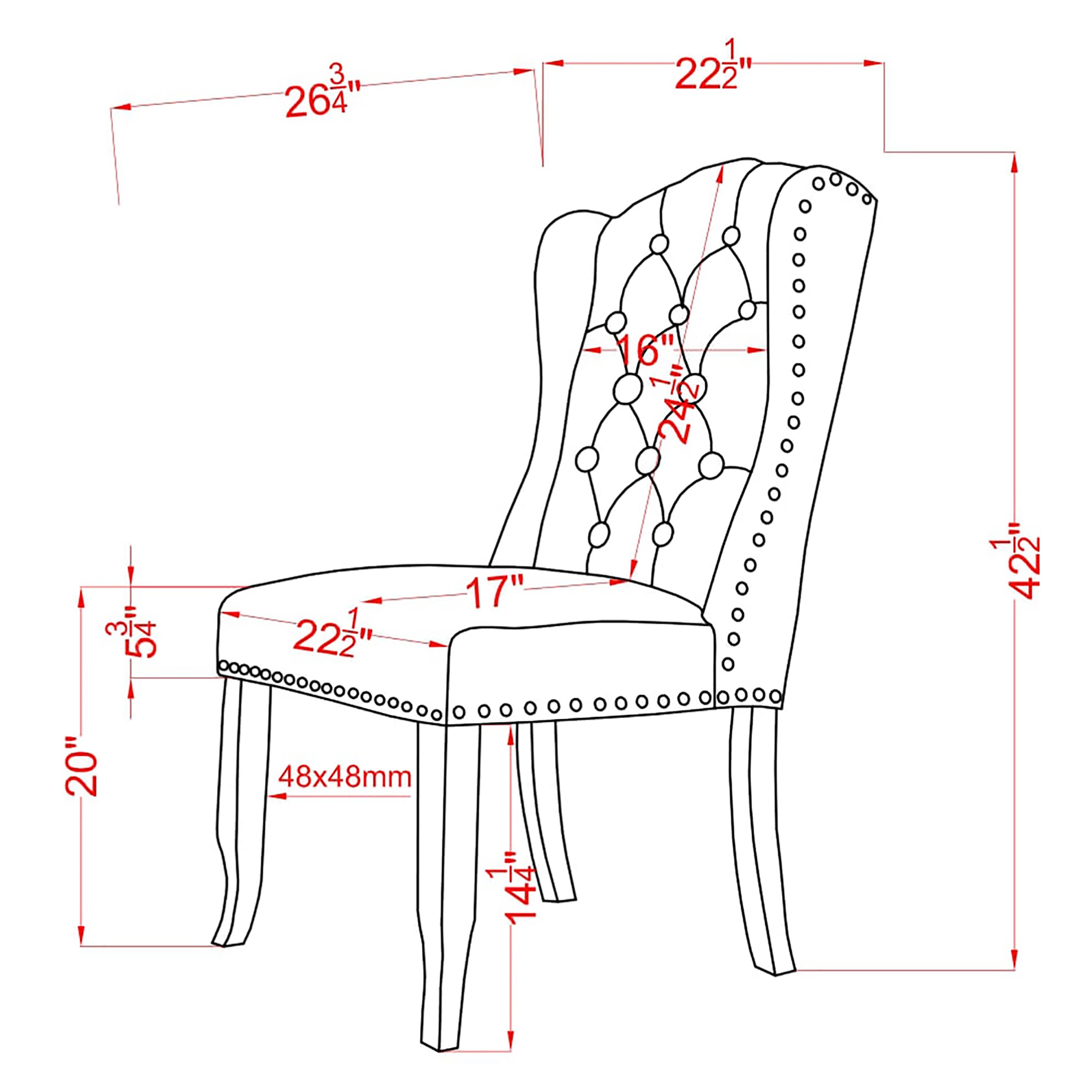 Furniture of America IDF-3324BK-LG-SC Dining-Chairs - View #8