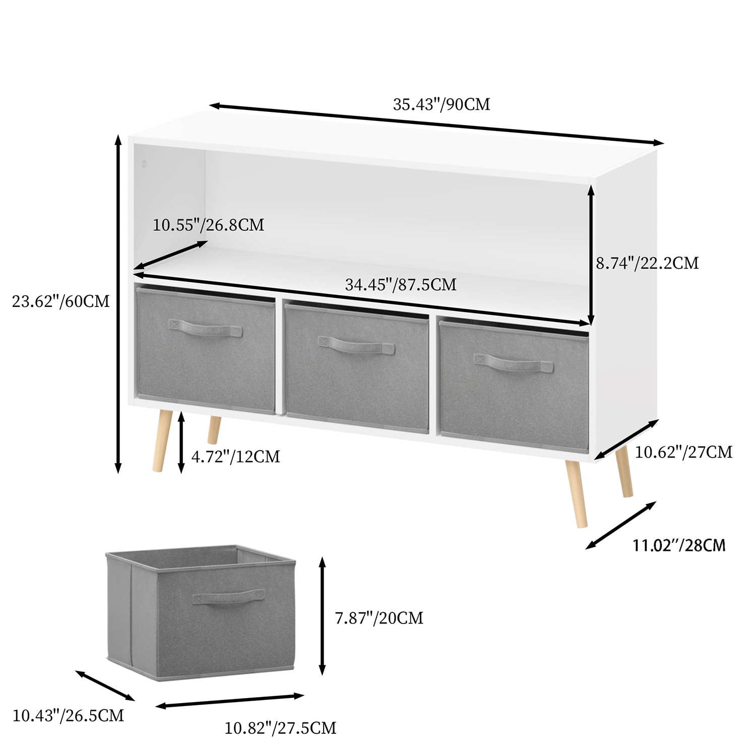 GZMR SM-CD307001WB Kids-Bookcases - View #10