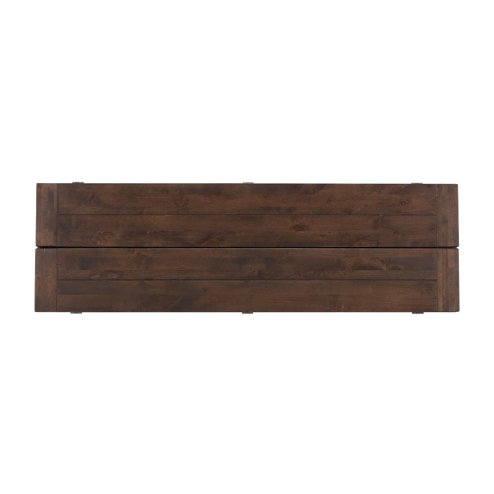 Transitional Farmhouse Acacia Wood 36"x60" Extendable Dining Table