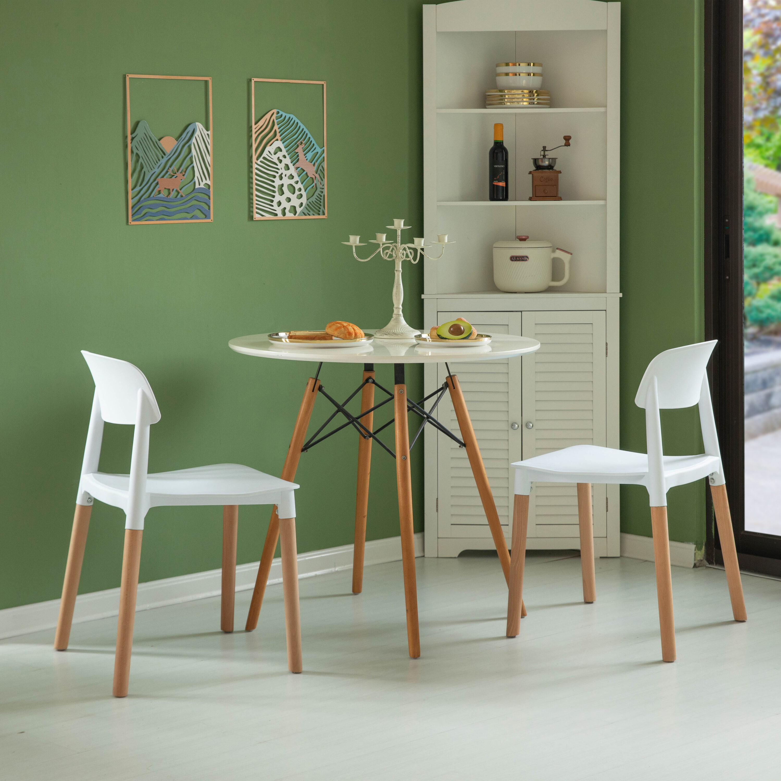 FABULAXE QI004222.WT.4 Dining-Chairs - View #3