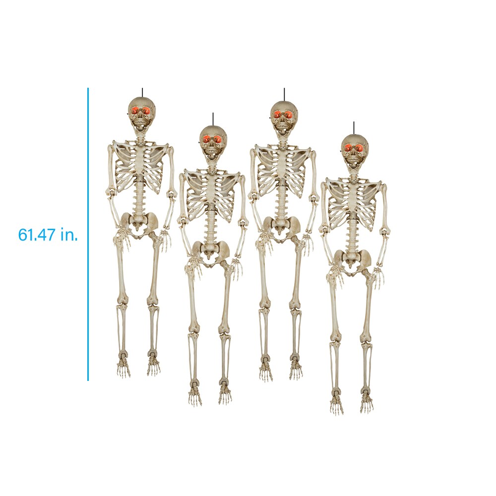 Haunted Living 5 Ft 4 Pack Bone Skeletons At 