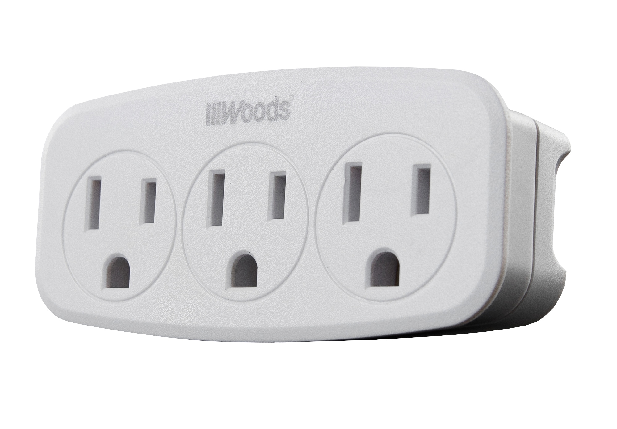 Woods 41013 15 -Amp Single to triple White Basic Standard Adapter