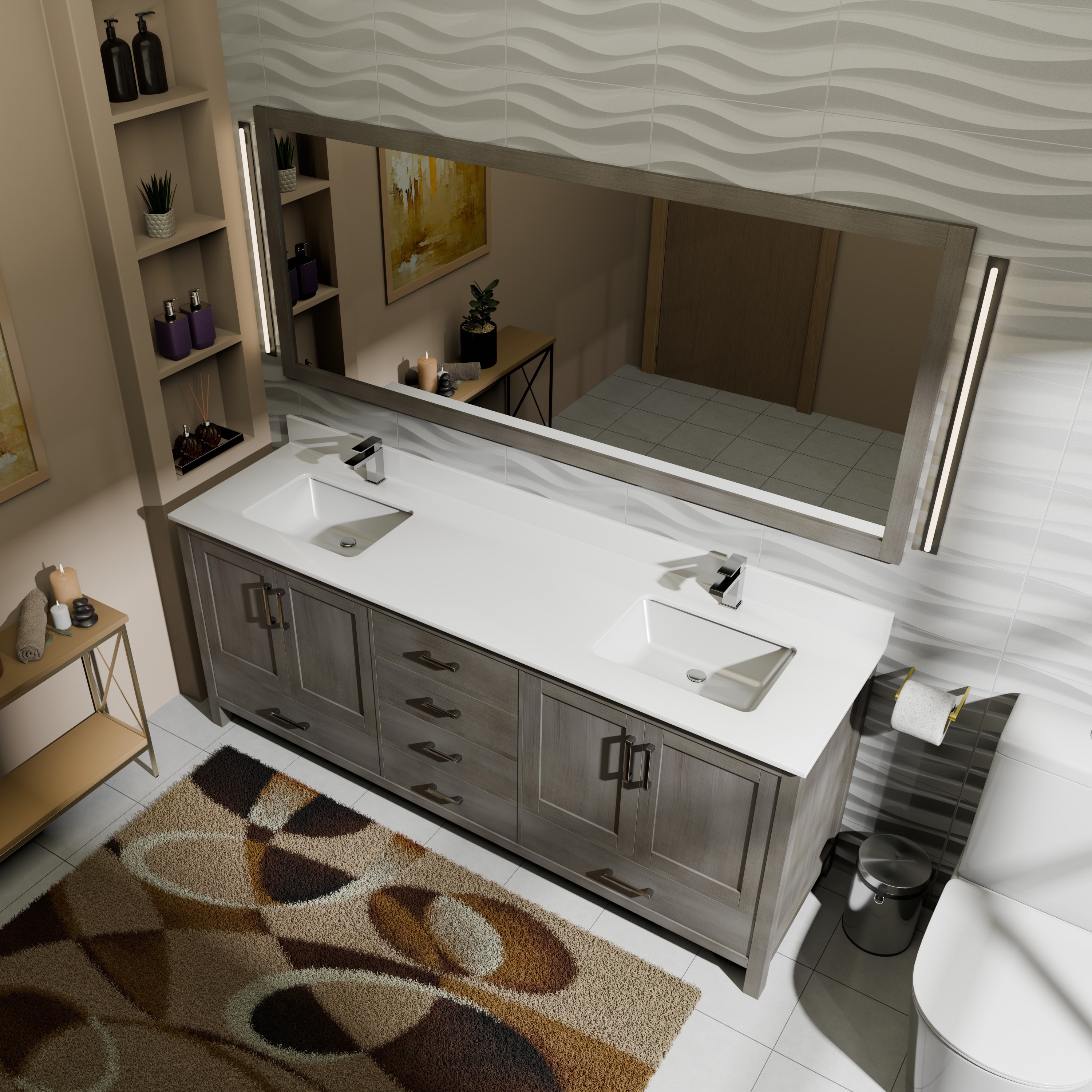Lexora LJ342272DDWQ000 Bath-Vanity-Combo - View #7