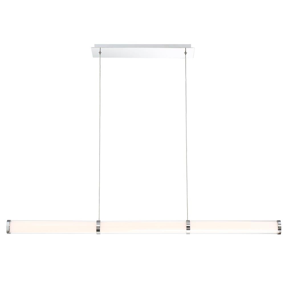 Eurofase 35684-015 Shaw 1 -Light Chrome Transitional Integrated LED For Use in Dining Rooms, Foyers, Kitchens, Living Rooms Chandelier