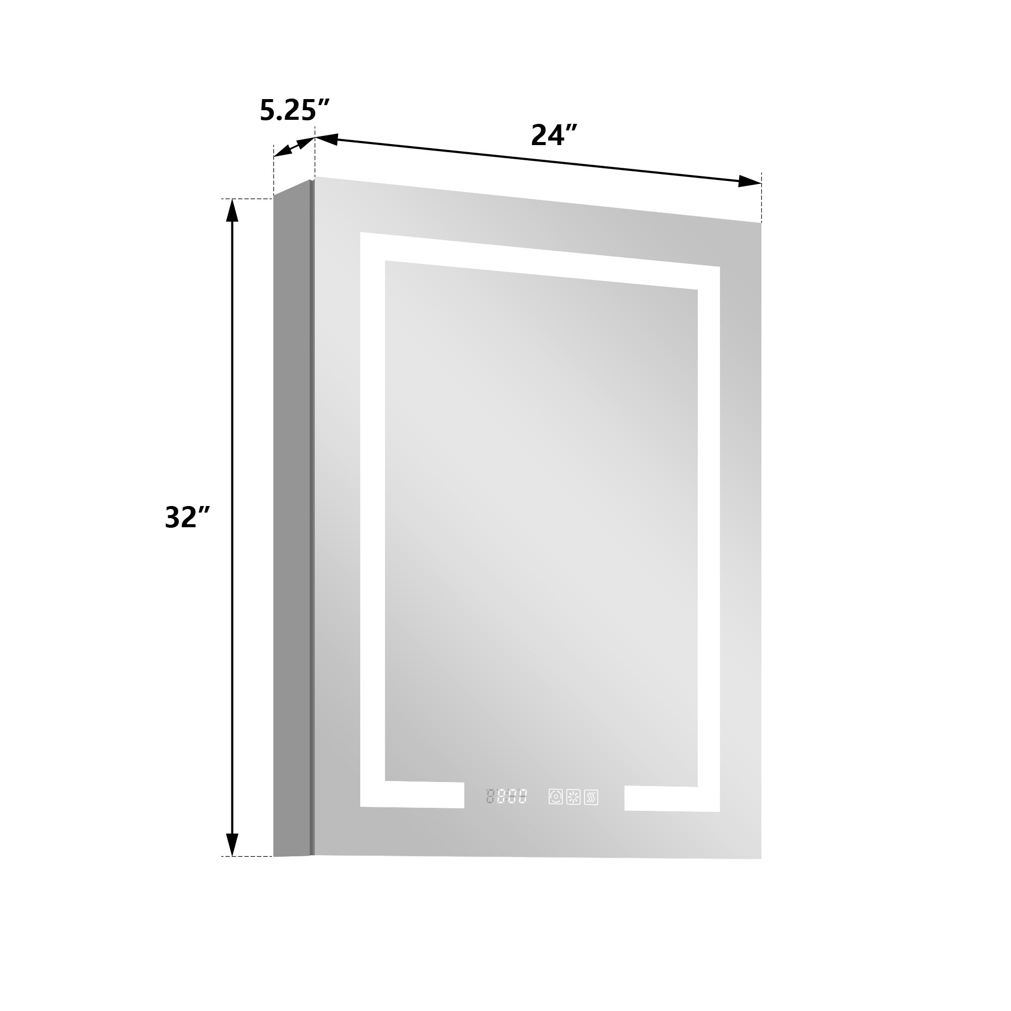 WELLFOR EX-4MC2432R Bathroom-Medicine-Cabinets - View #11