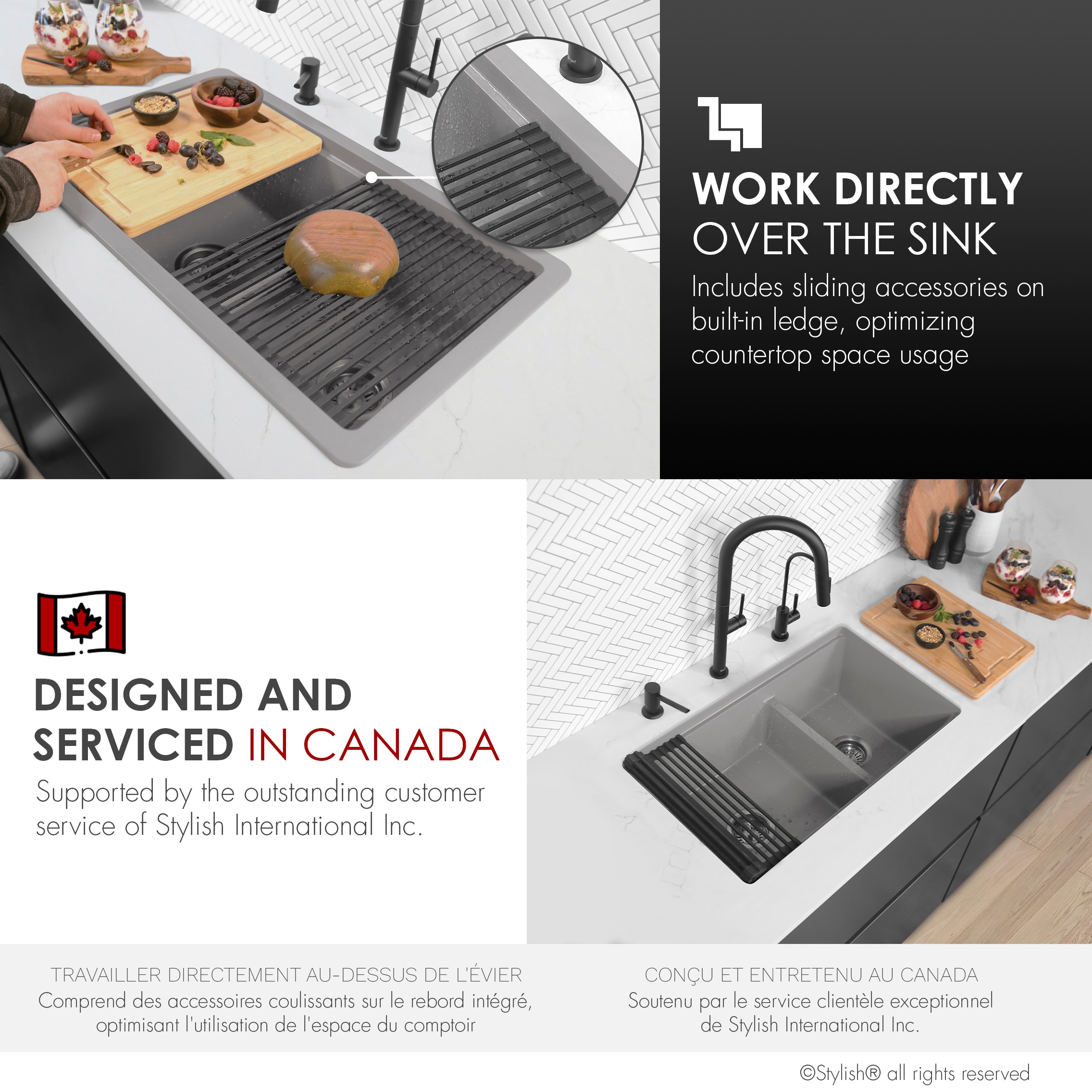 Stylish S-831WL Kitchen-Sinks - View #10