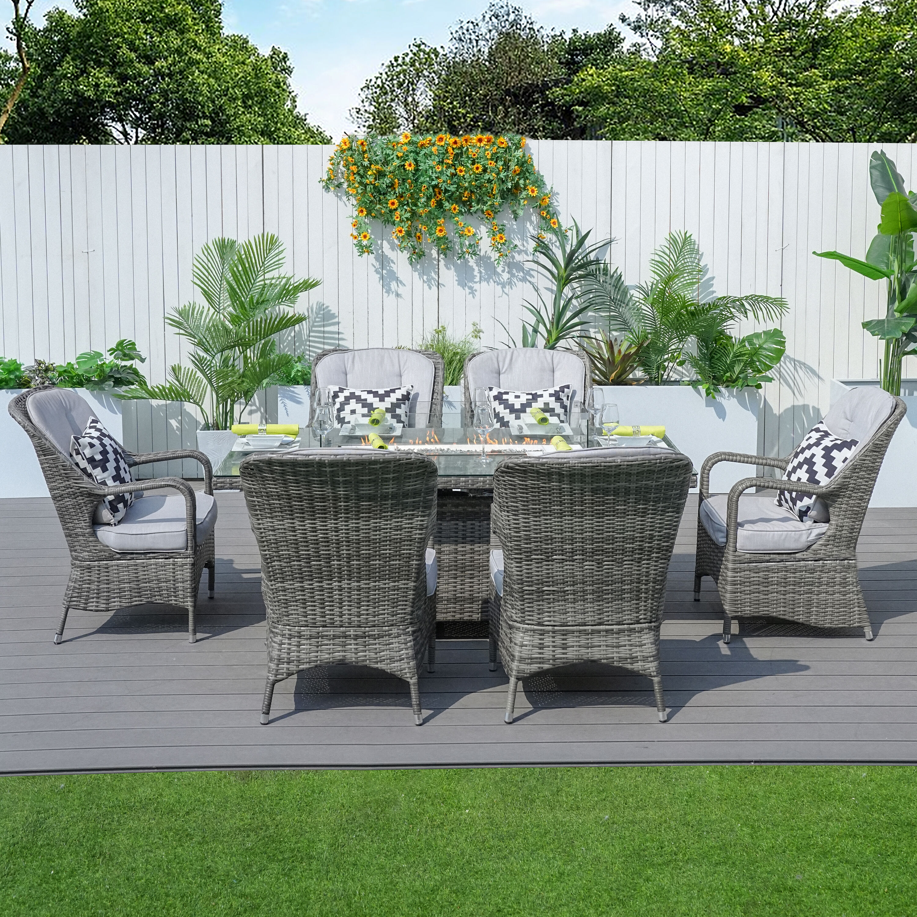 Moda Furnishings MOG-1106R-G Patio-Dining-Sets - View #2