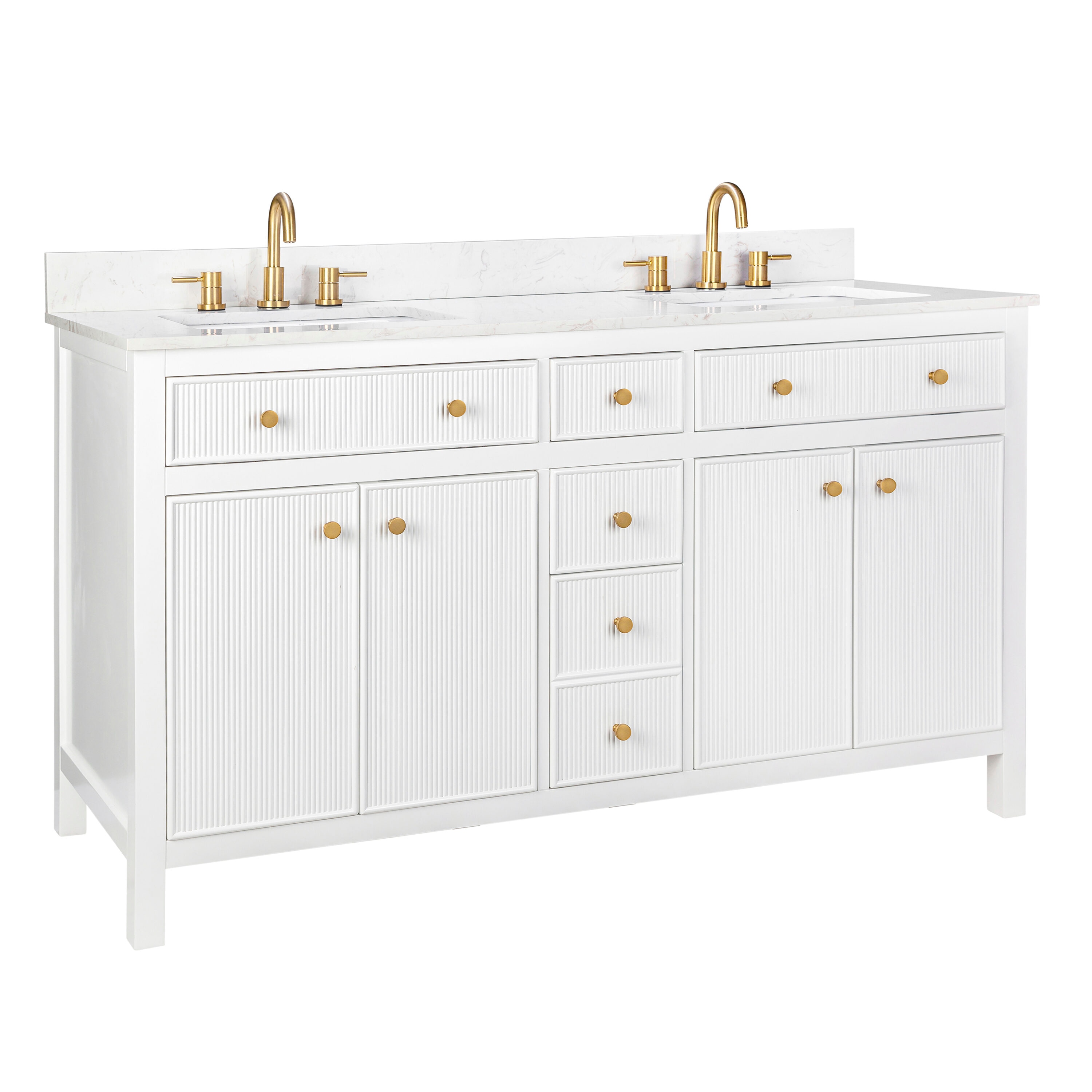allen + roth L23011-VS60-WT Bath-Vanity-Combo - View #15
