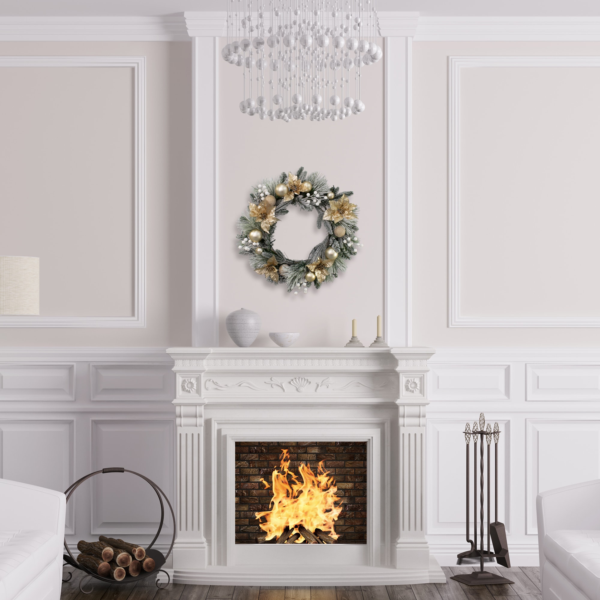 Holiday Living B660260A Artificial-Christmas-Wreaths - View #5
