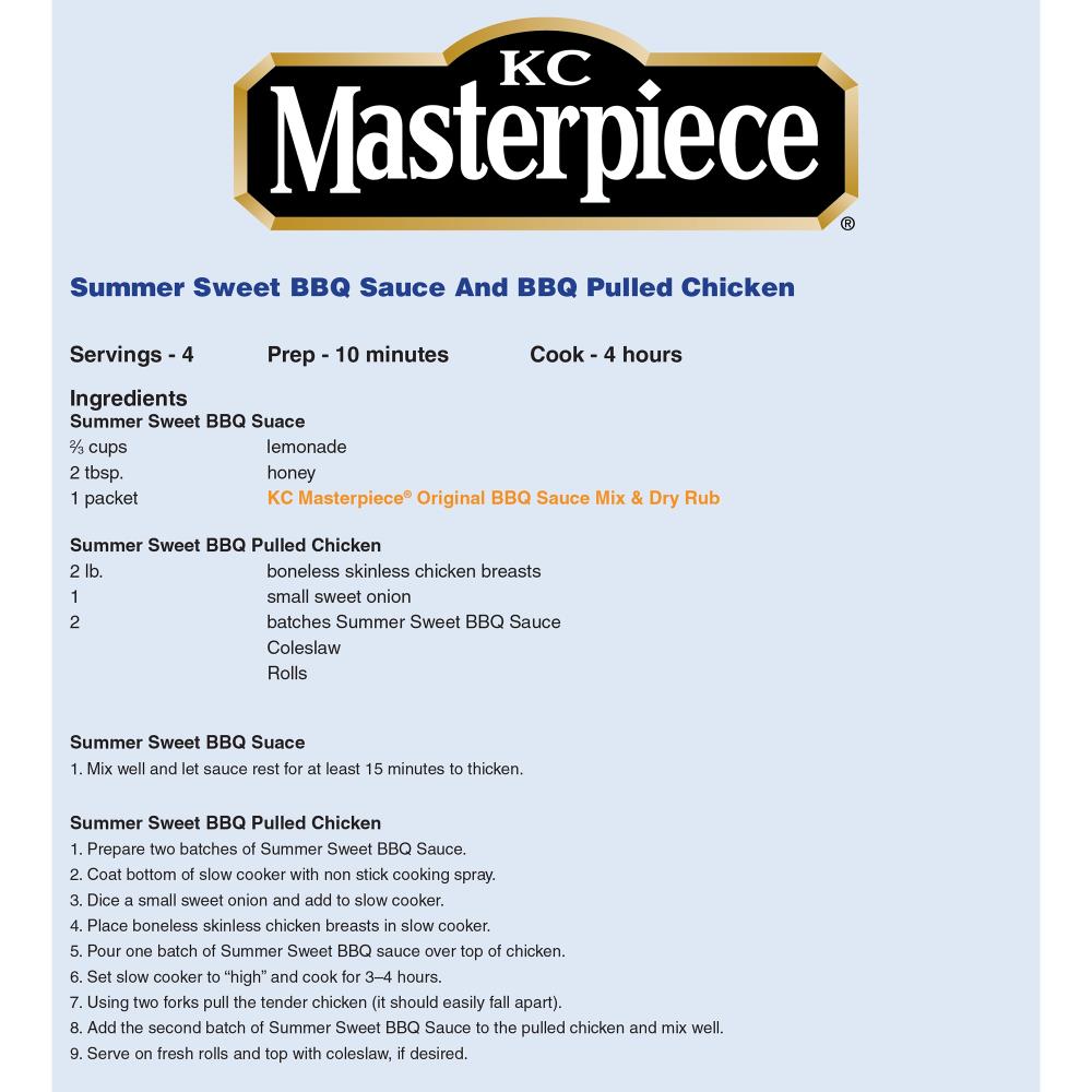 KC Masterpiece 4 oz Bbq Seasoning Mix at Lowes