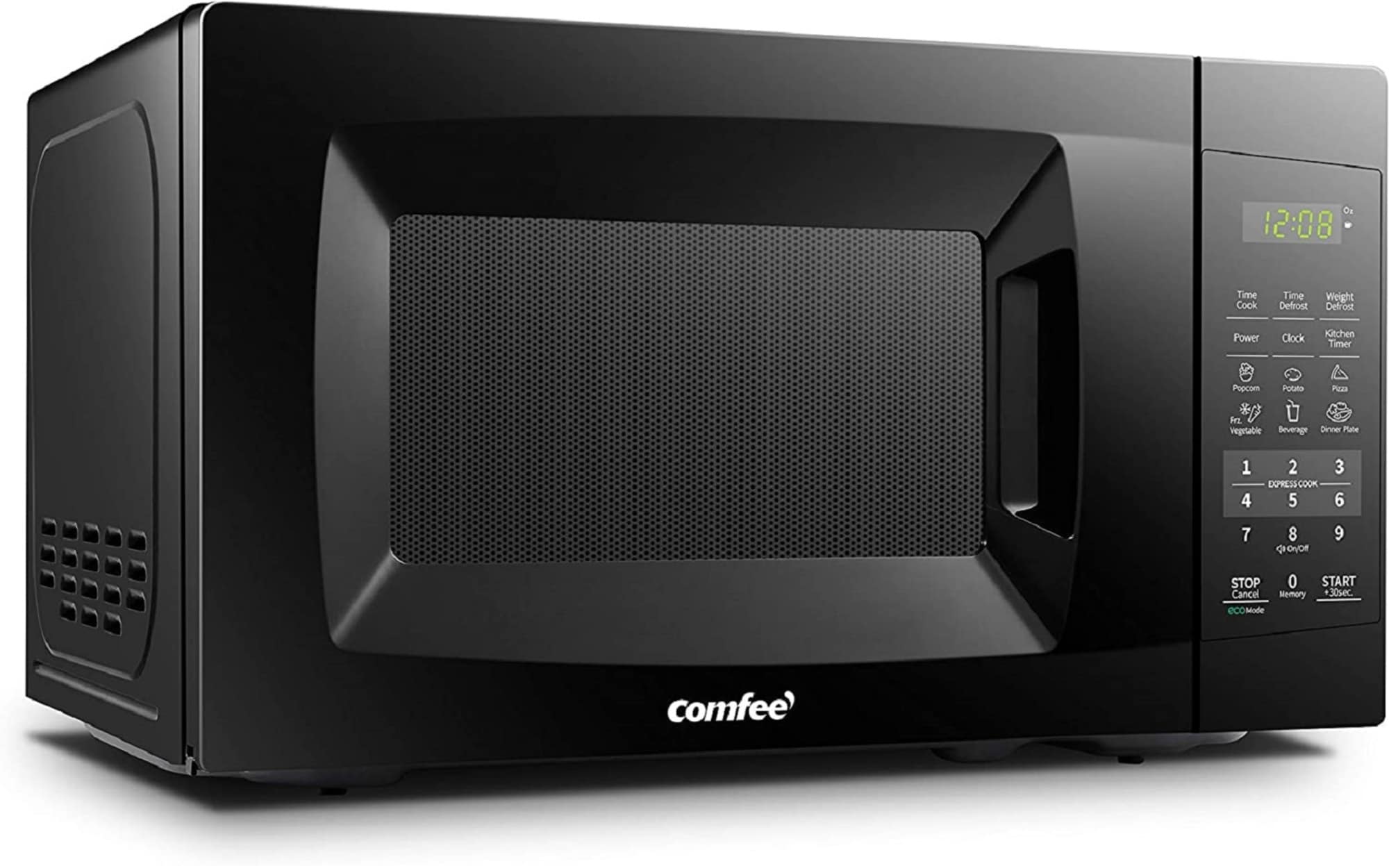 COMFEE' EM720CPL-PM Countertop Microwave Oven with Sound On/Off, ECO Mode  and Easy One-Touch Buttons, 0.7 Cu Ft/700W, Pearl White