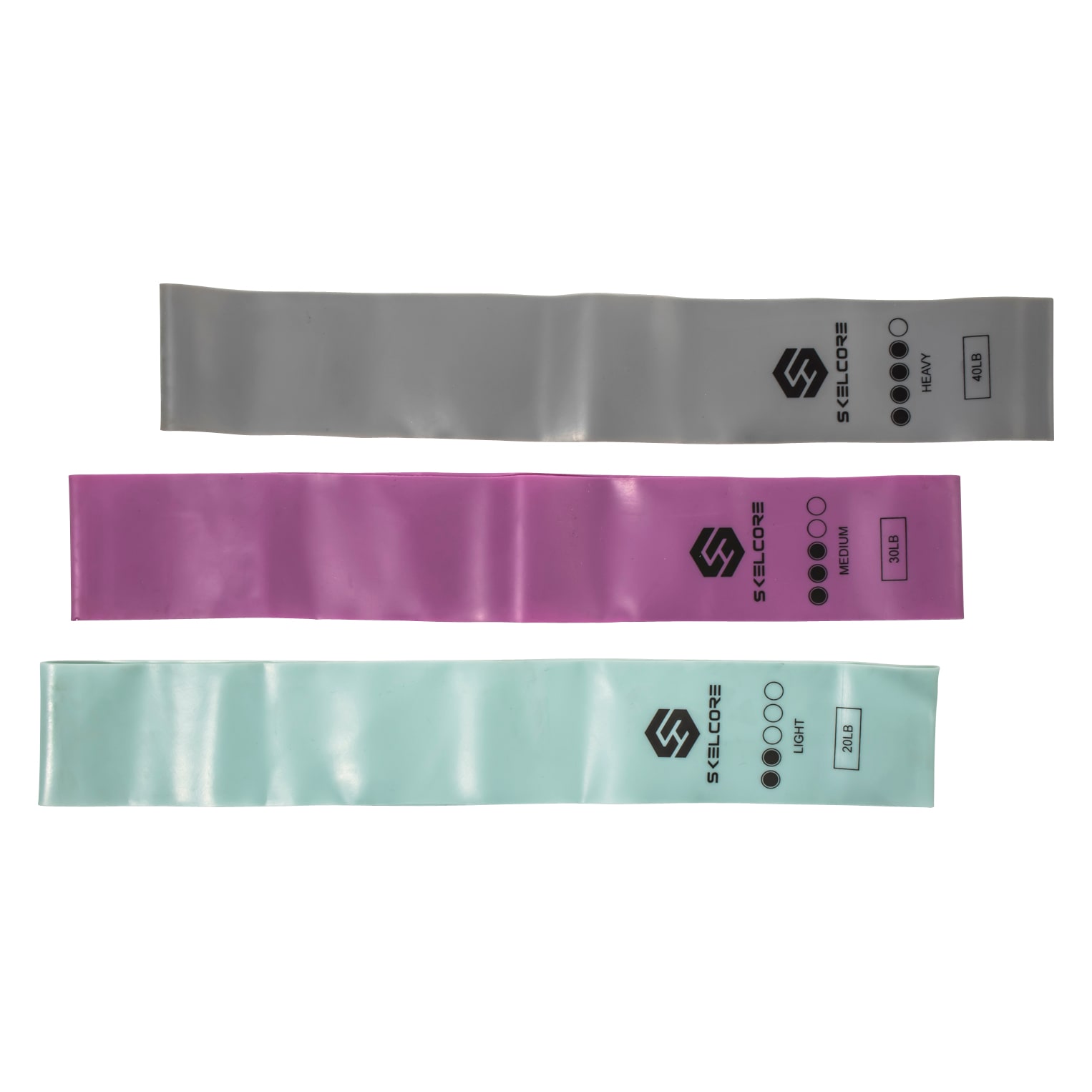 Skelcore Skelcore Latex Resistance Loop Band Set 3 Pack in the Resistance  Bands department at