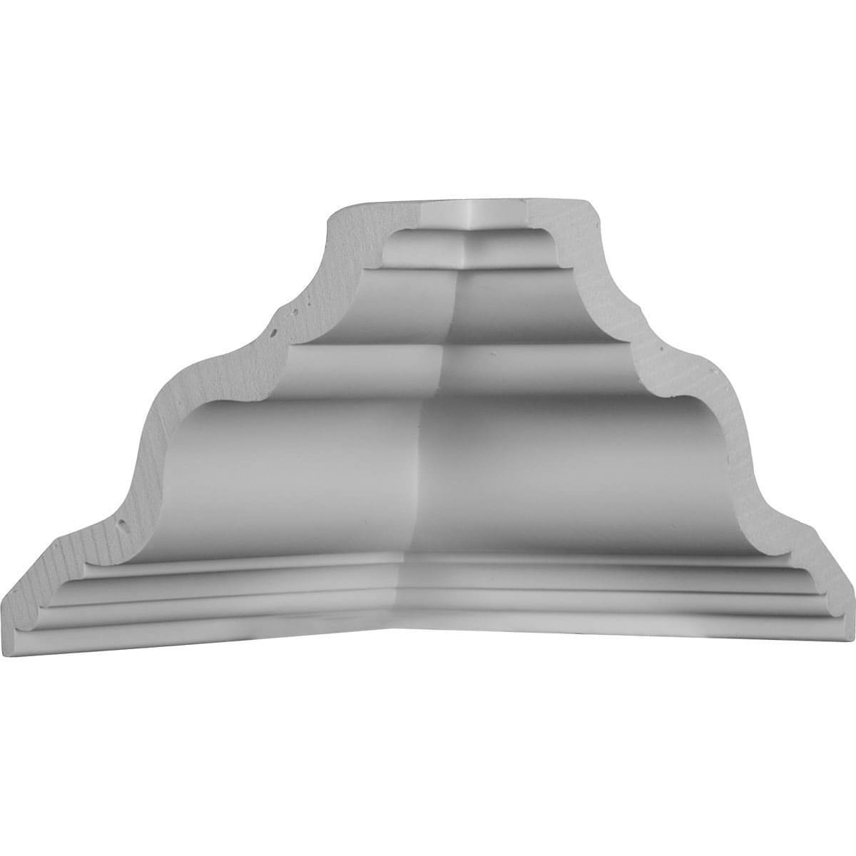 Ekena Millwork MIC05X06VE Versailles 6-1/8-in x 5-5/8-in Interior Primed Polyurethane Traditional 470258 Inside corner Crown Moulding Block