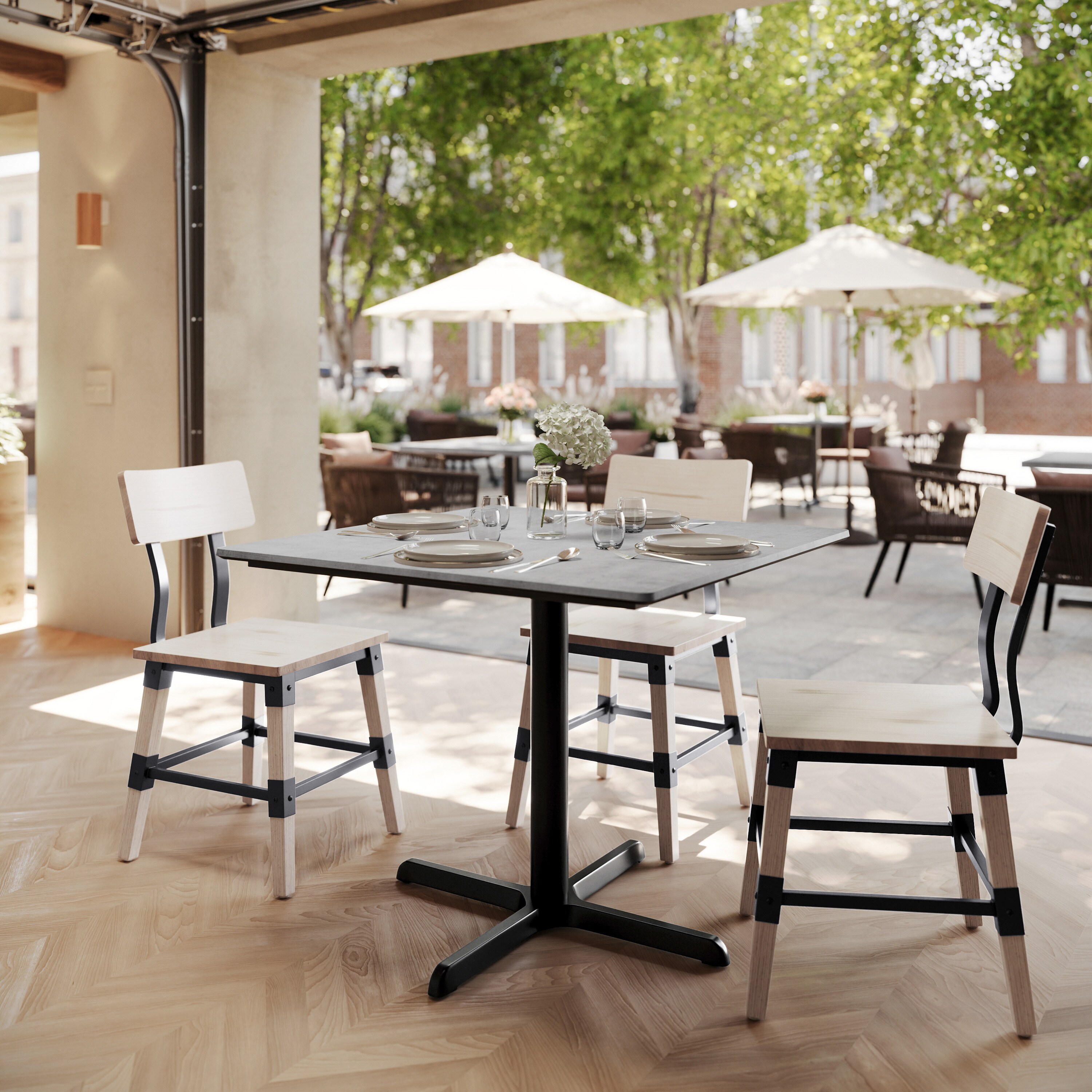 Flash Furniture TopGuard 36-in Square Tabletop- Seamless Surface ...