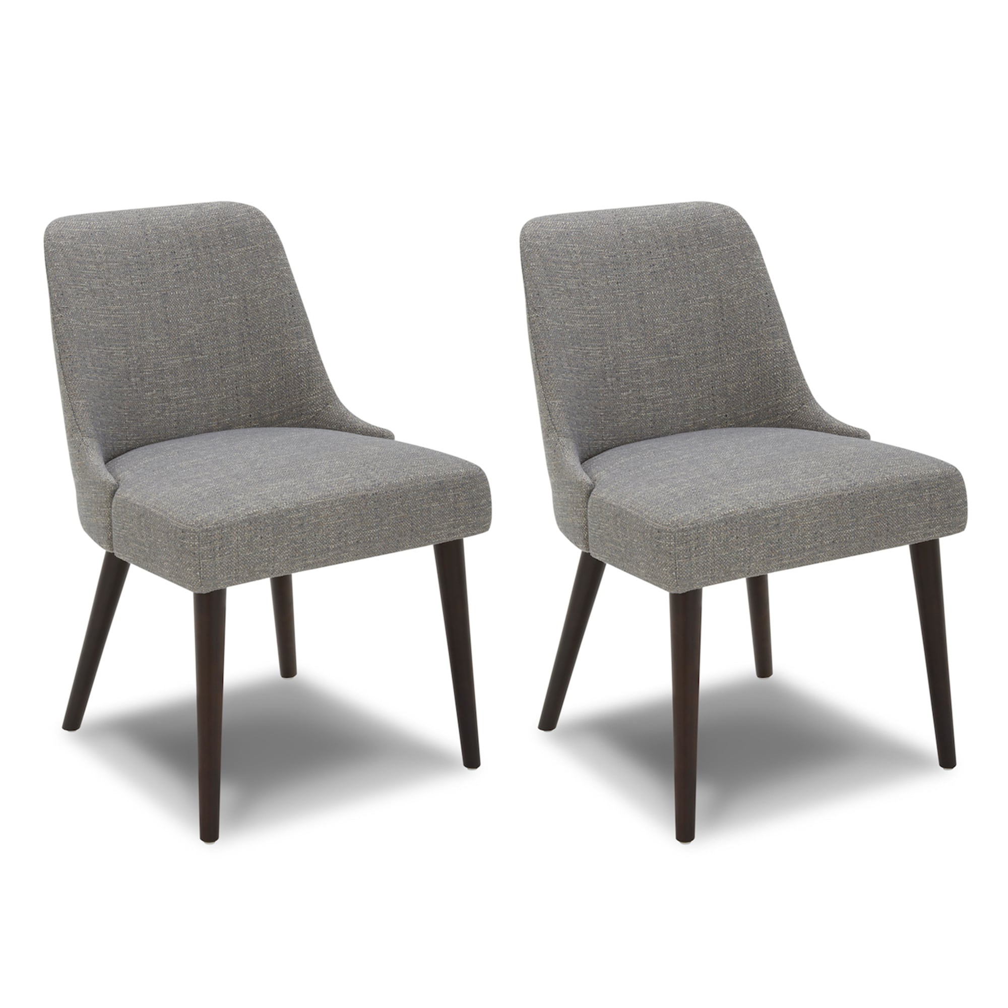 Circle 55 - High back Contemporary/Modern Polyester Upholstered Dining side chair ( Wood Frame )