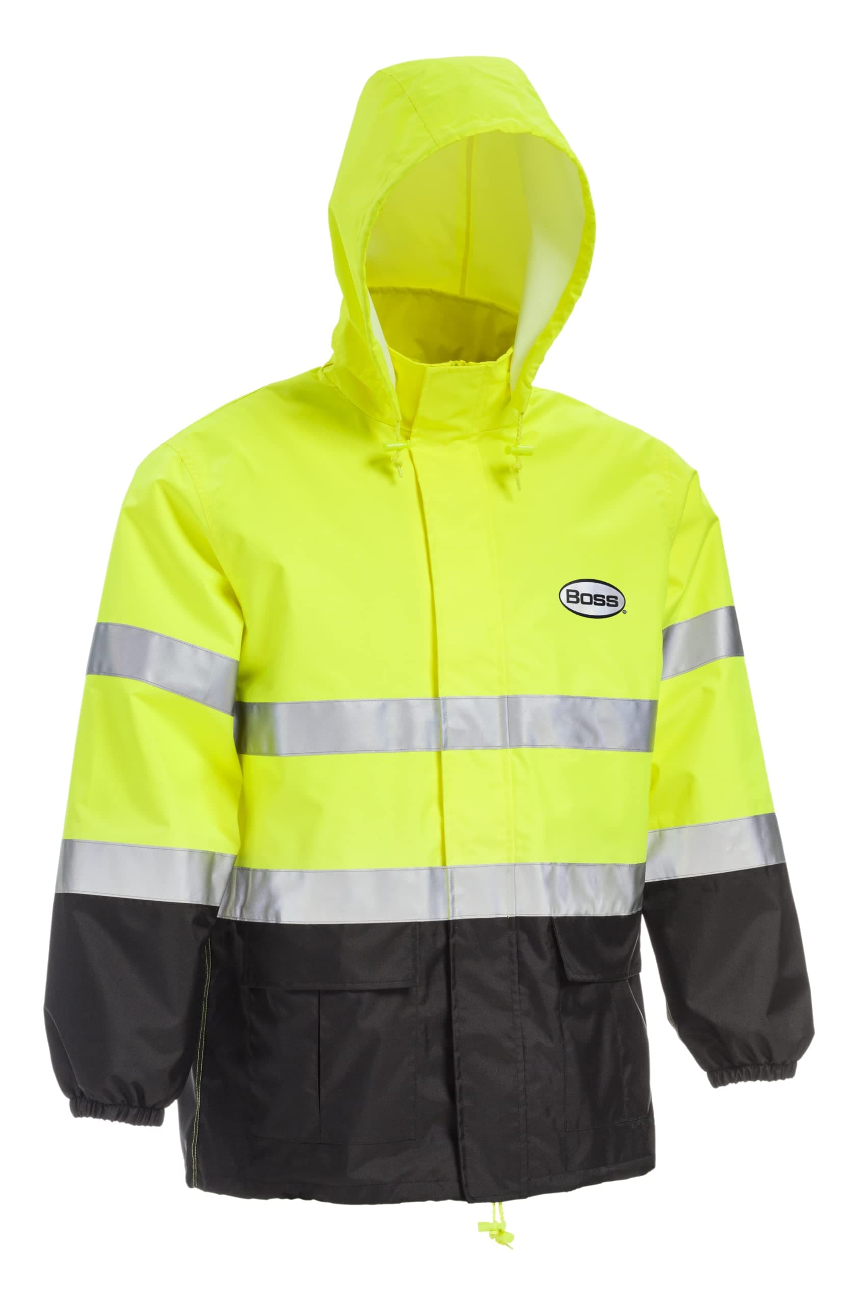 Boss High Visability ANSI Class III Rain Suit Jacket and Bib High ...