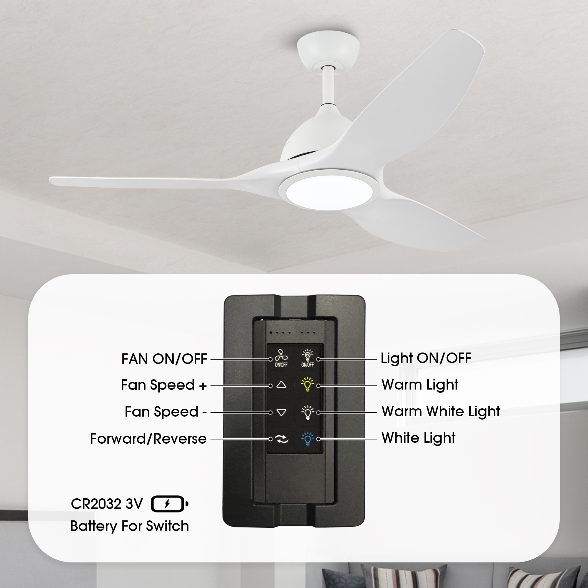 VACZON VZA01A112WH Ceiling-Fans - View #6