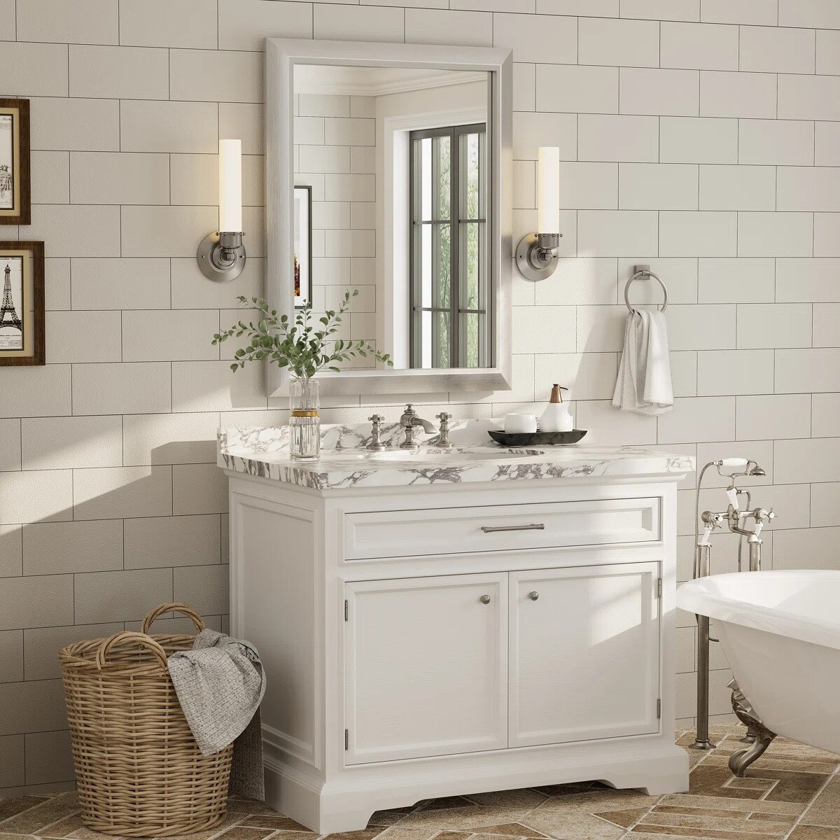 YQP YQP-D-RA7090-S Framed-Bath-Mirrors - View #2