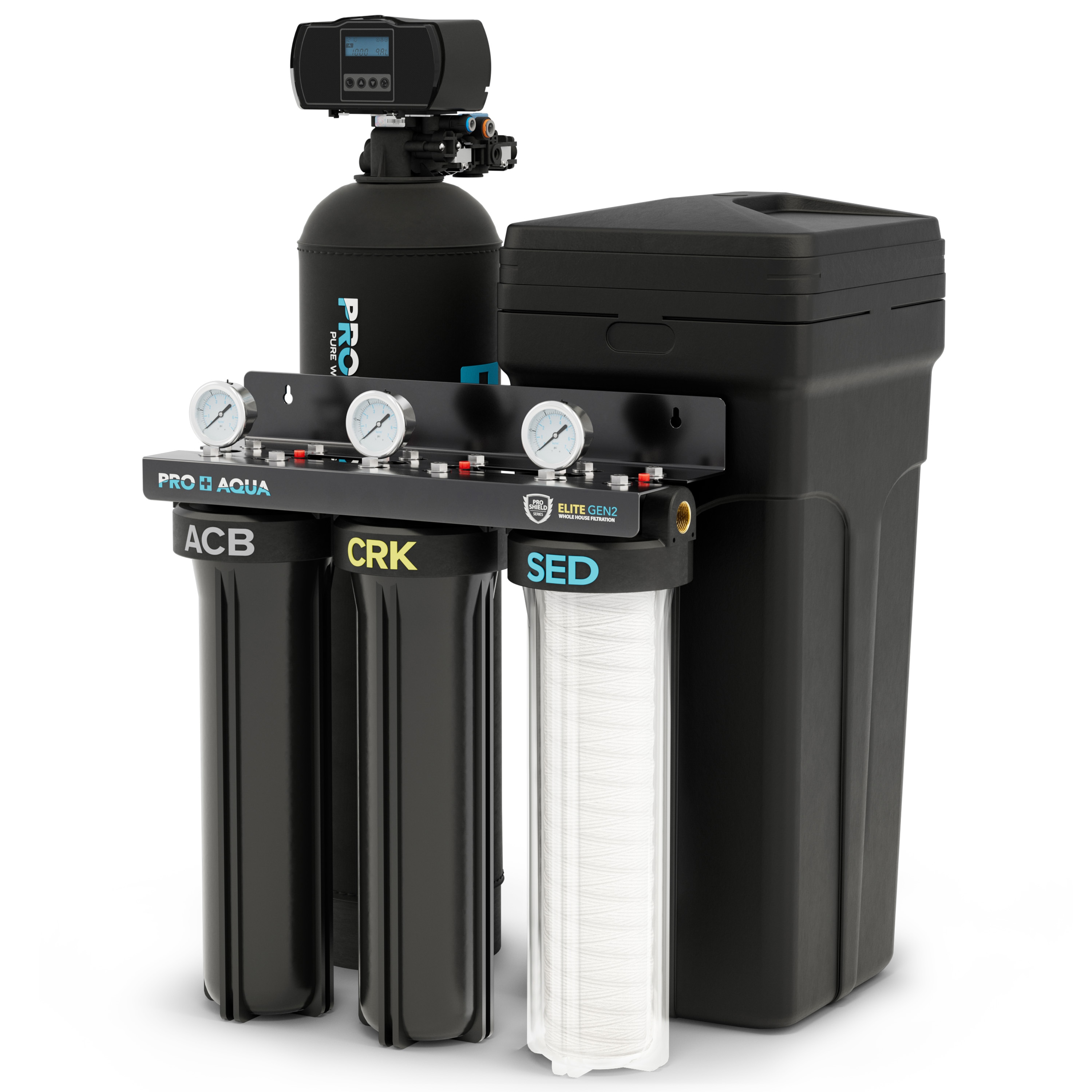 PRO+AQUA 25000 -Grain Water Softener and Whole House Filtration System