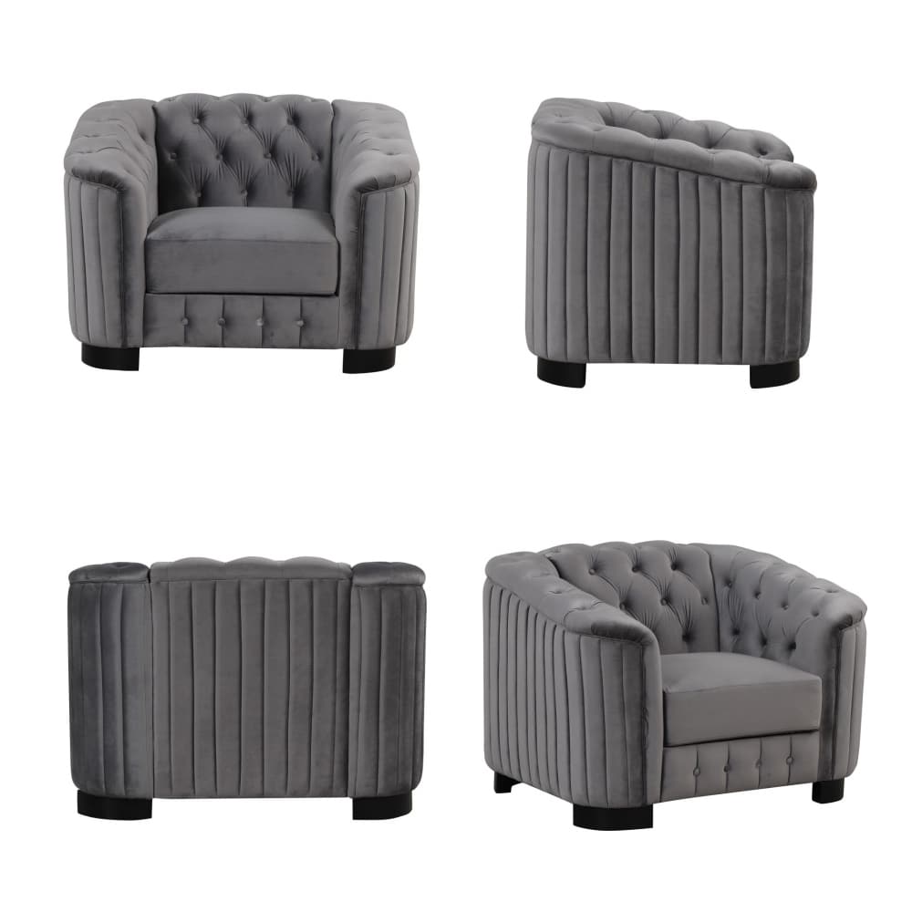 Coolbibila QUINN-VELVET-GRAY chairs - View #4