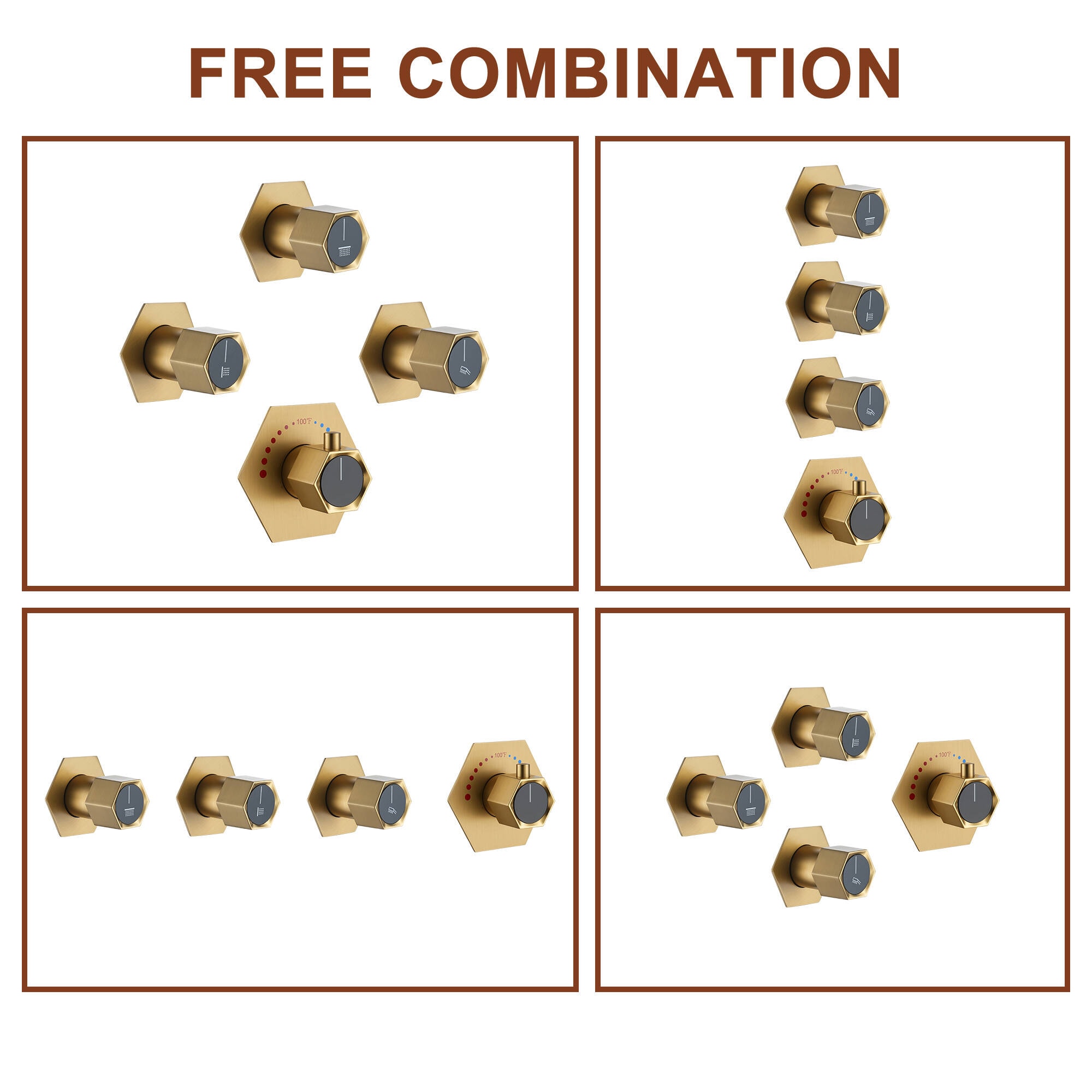 Clihome RCH-BAST8515C Showerhead-Bar-Panels - View #12