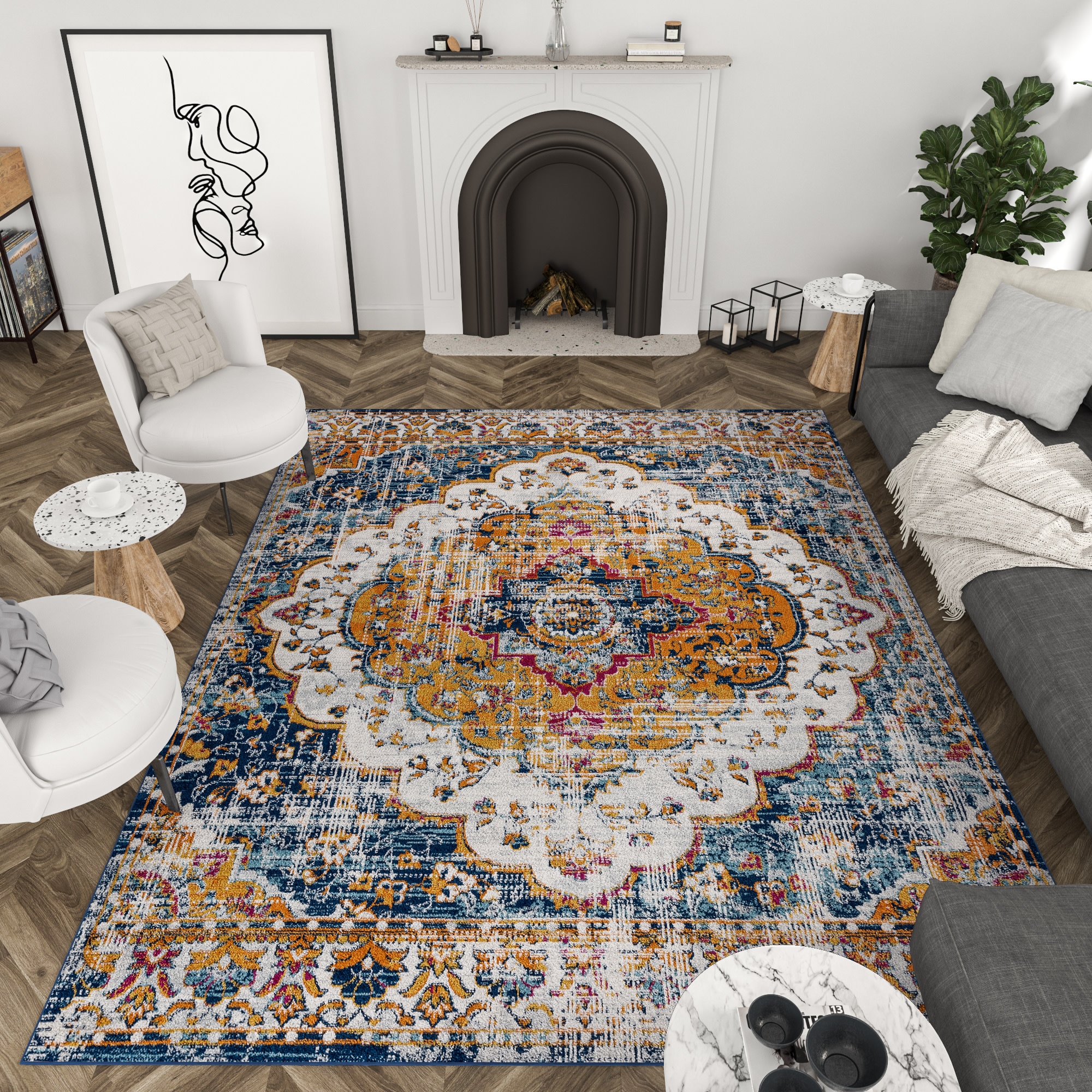 Tayse DIA1304 5X8 rugs - View #4
