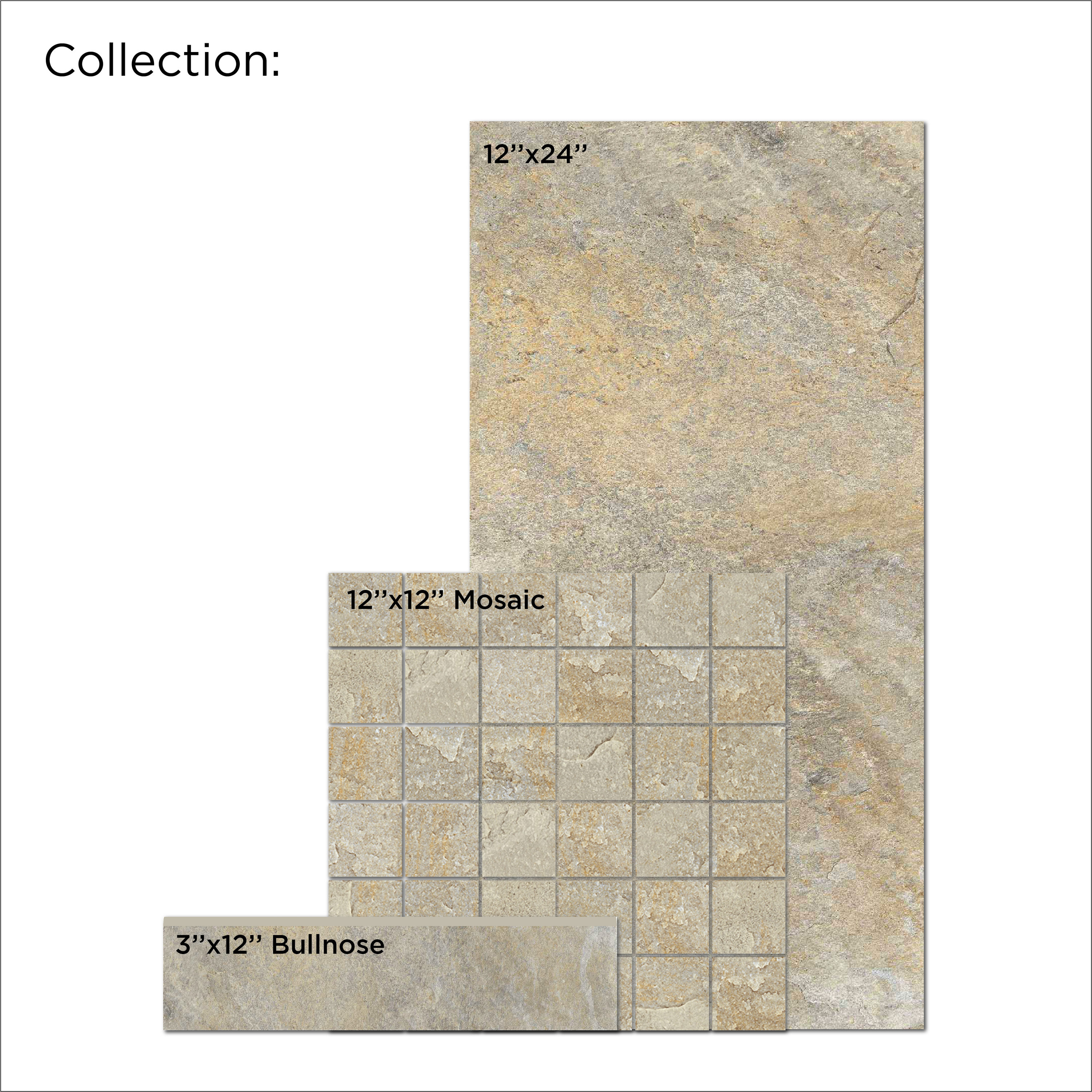DELLA TORRE Riverdale Sand Porcelain Bullnose Trim Tile (3-in x 12-in)