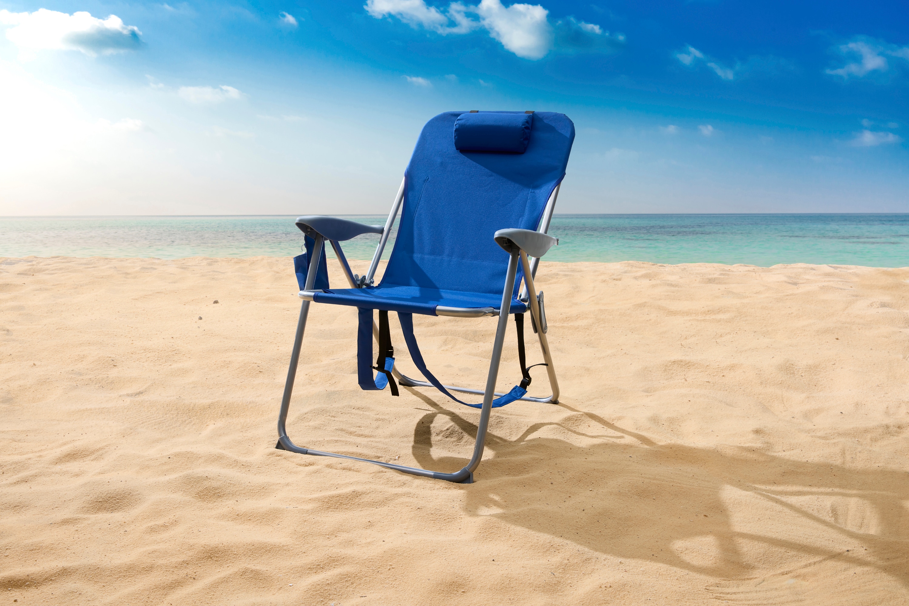 Style Selections Polyester Blue and Gray Folding Camping Chair (Carrying Strap/Handle Included) | AGF9901R