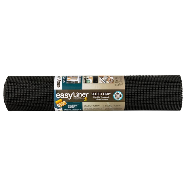 Duck Select Grip EasyLiner 20-in x 15-ft Black Shelf Liner in the Shelf  Liners department at