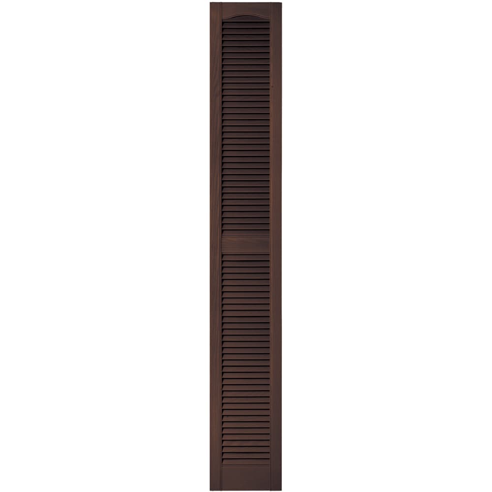 Vantage V1711279009 12-in W x 79.75-in H Chocolate Brown Exterior Shutters