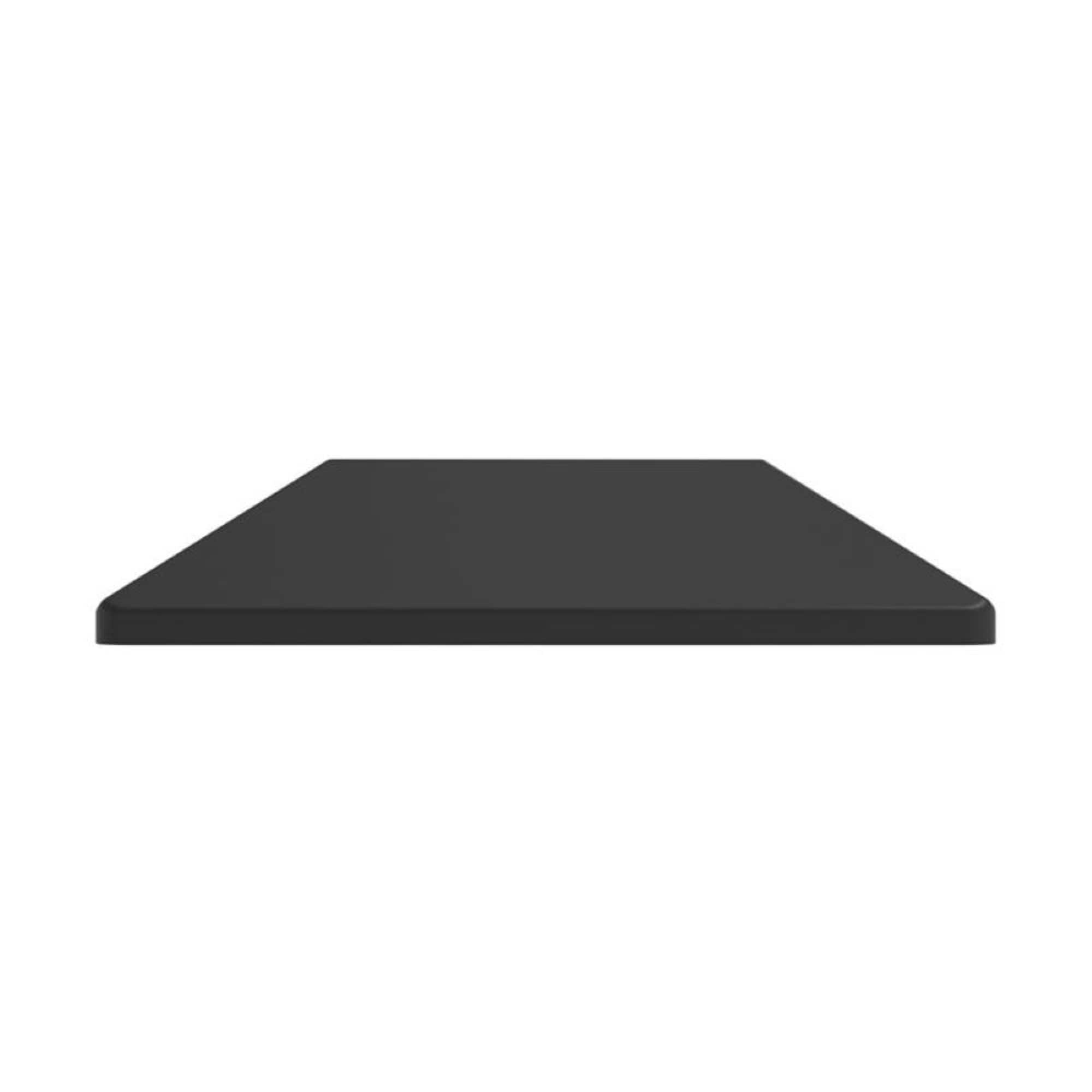 Fortress Versai Gloss Black Metal Fence End Cover 2-Pack