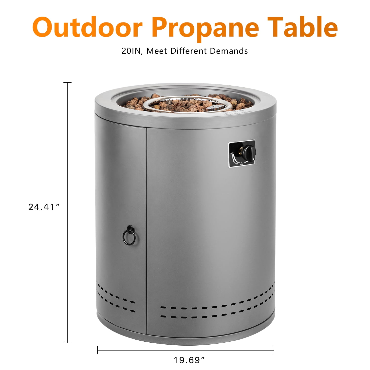Antarctic Star 46U20-GREY Outdoor-Gas-Firepits - View #5