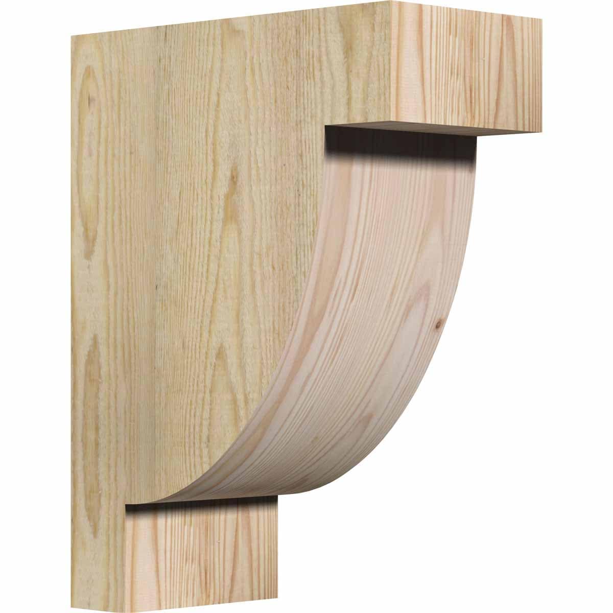 Ekena Millwork COR06X12X16ALP00RDF 6-in x 12-in x 16-in Alpine Unfinished Douglas fir Wood Paintable/Stainable Corbel