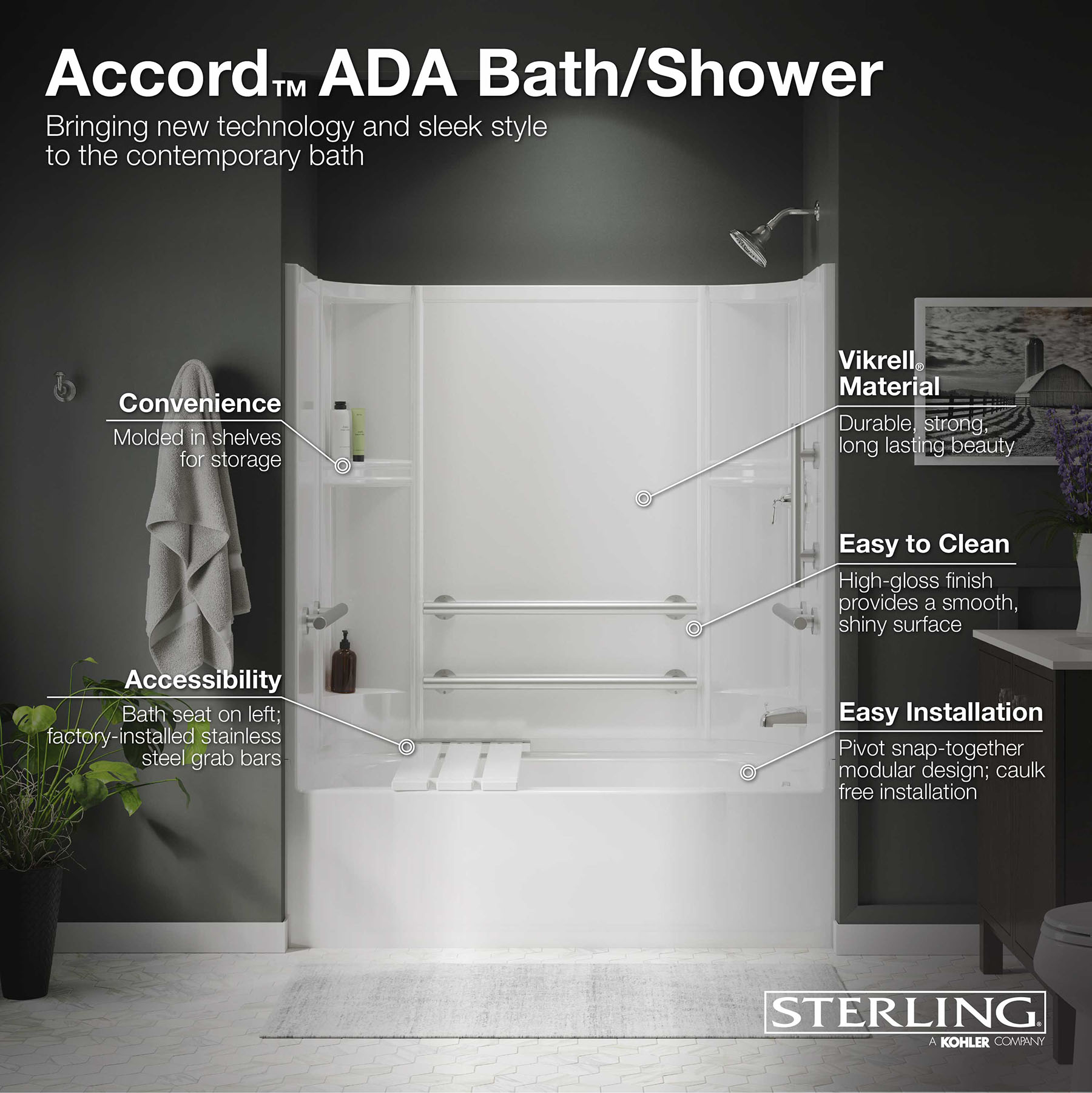 Sterling 71240125-0 Tub-Shower-Combo - View #4
